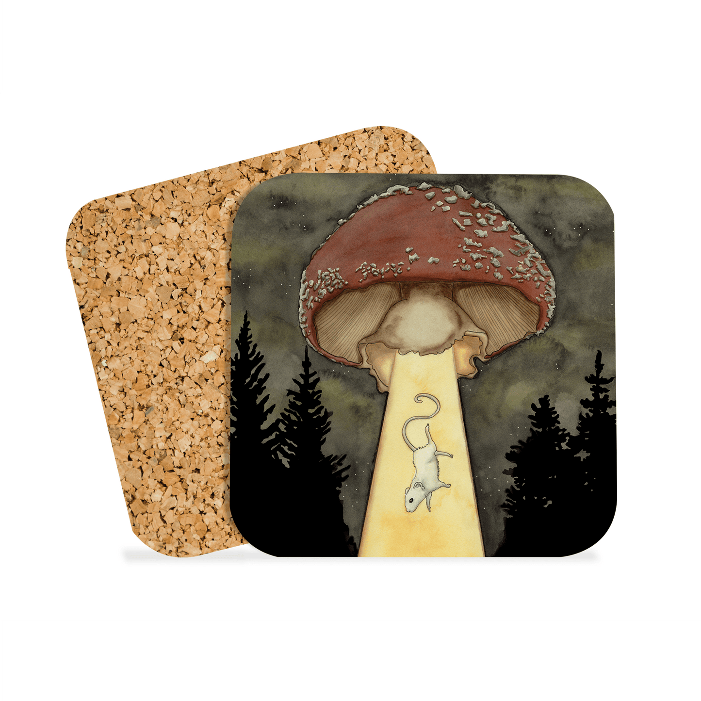 PinkPolish Design Coasters "Abduction" Drink Coaster