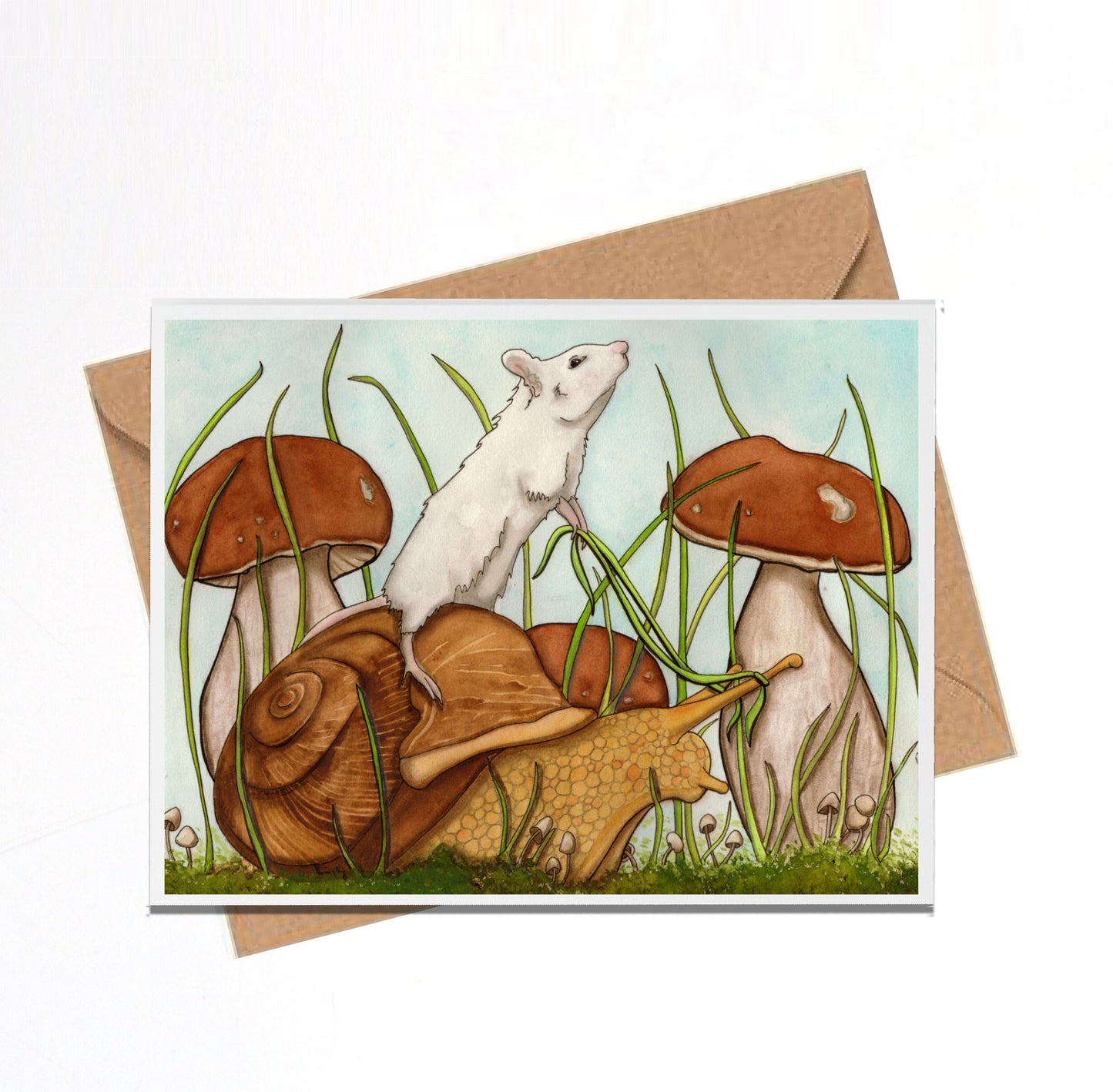 PinkPolish Design Note Cards "Adventure" Handmade Notecard