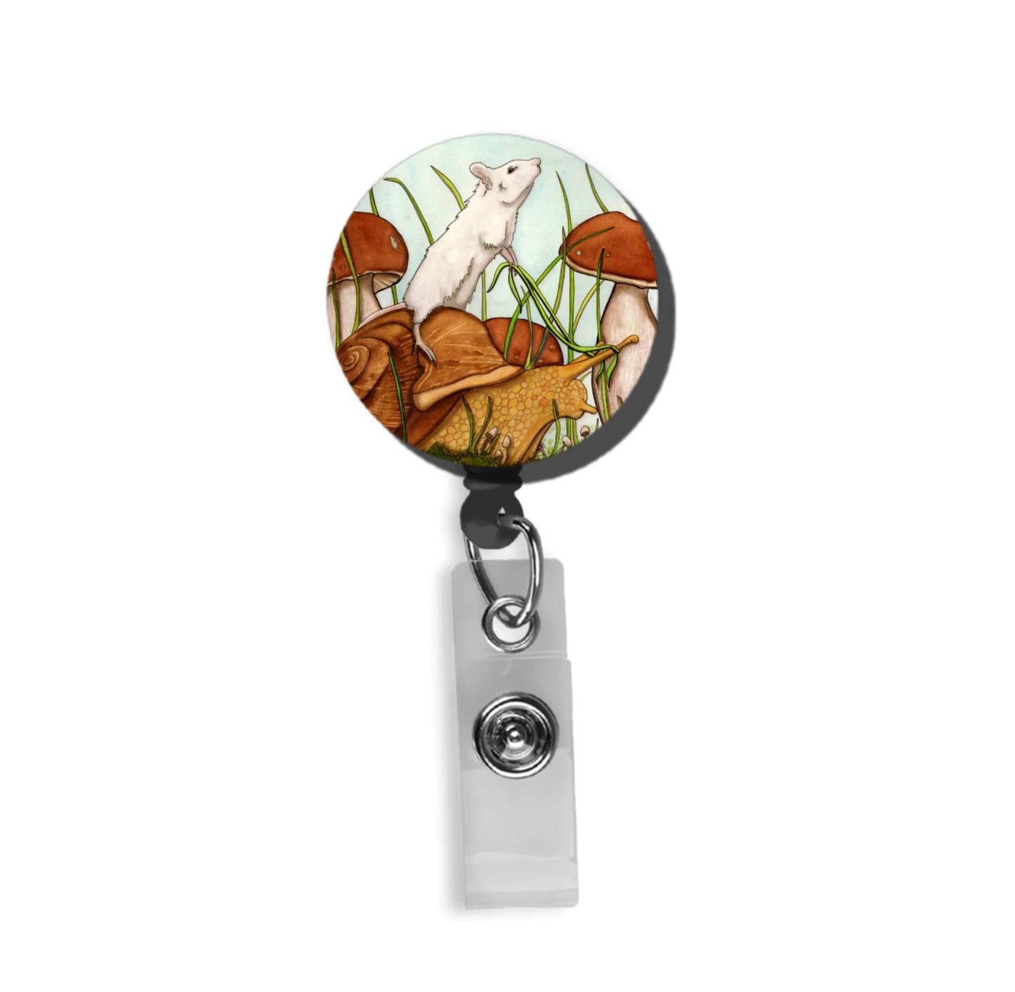 PinkPolish Design Badge Reels & Lanyards "Adventure" Retractable Badge Reel