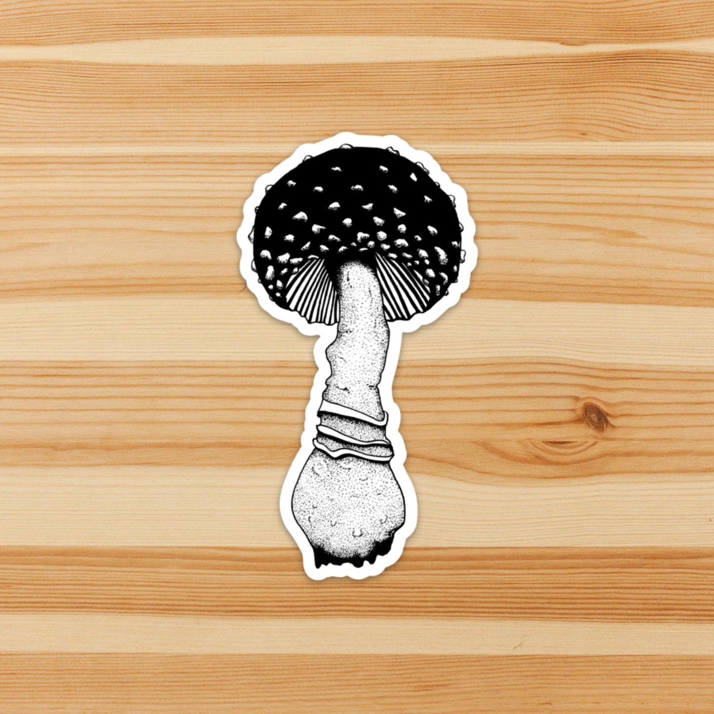 PinkPolish Design Stickers "Amanita Tall" Vinyl Die Cut Sticker