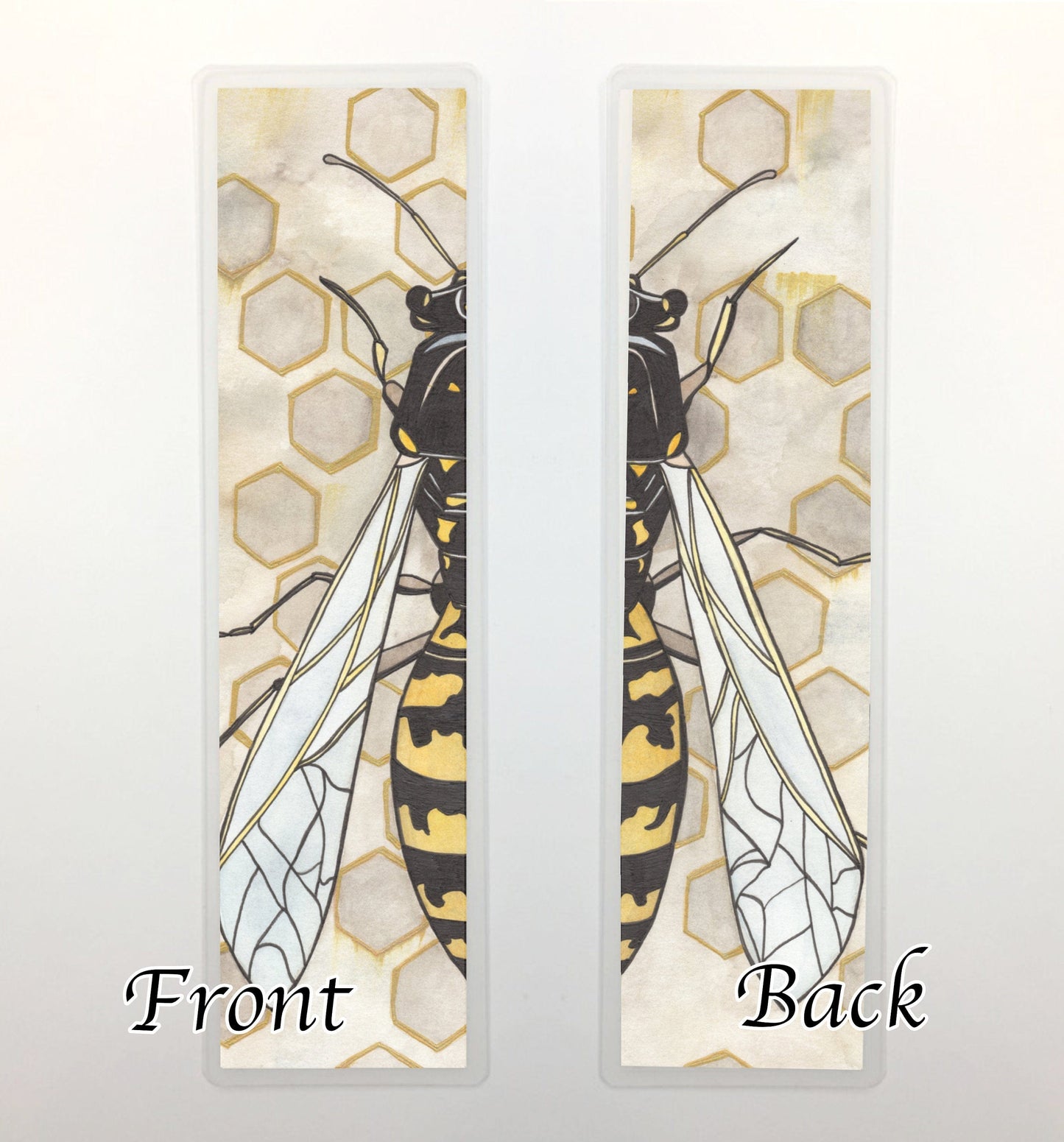 PinkPolish Design Bookmarks "Avispa" 2-Sided Bookmark