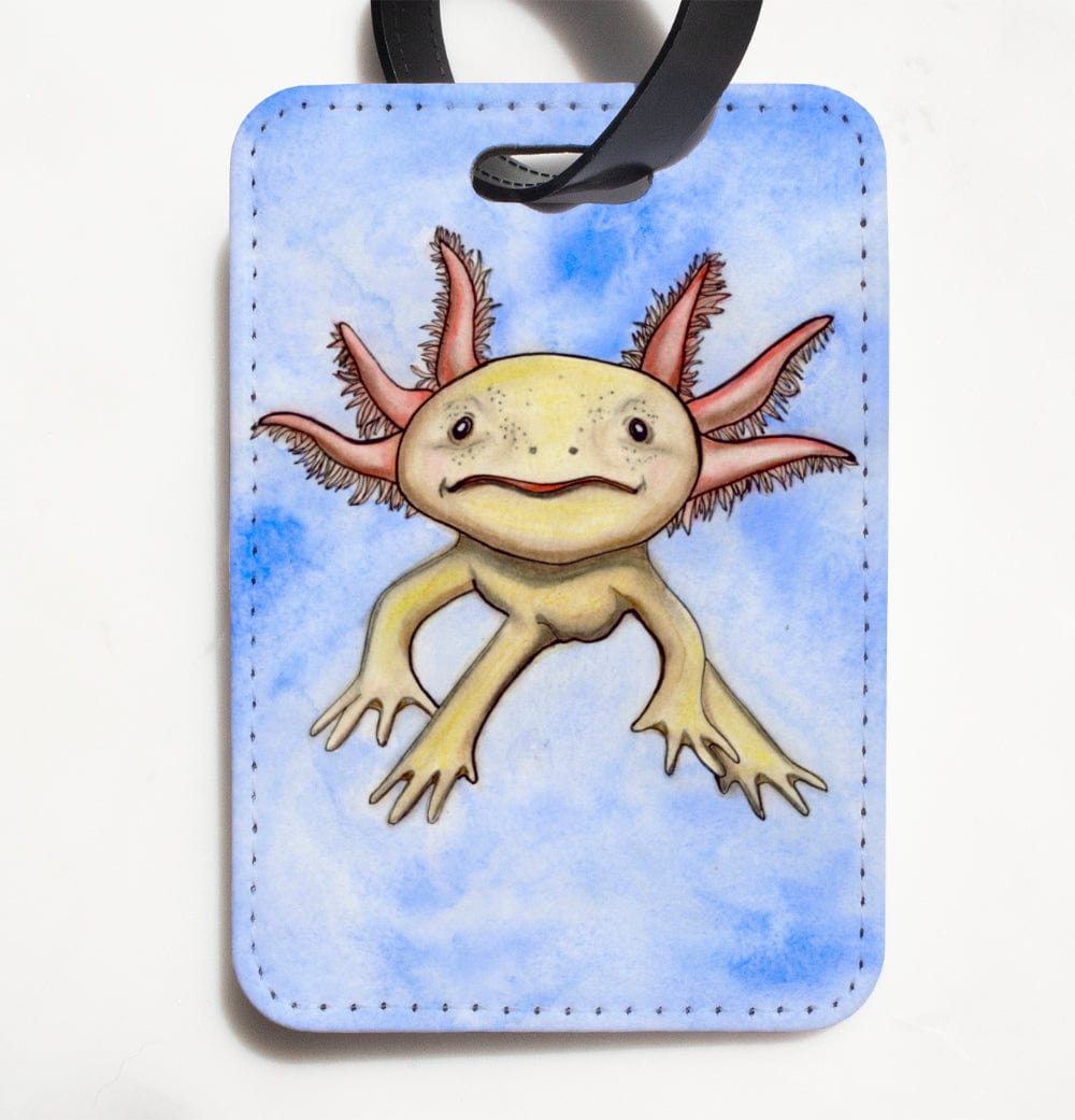 PinkPolish Design Luggage Tag Axolotl Cutie Luggage Tag