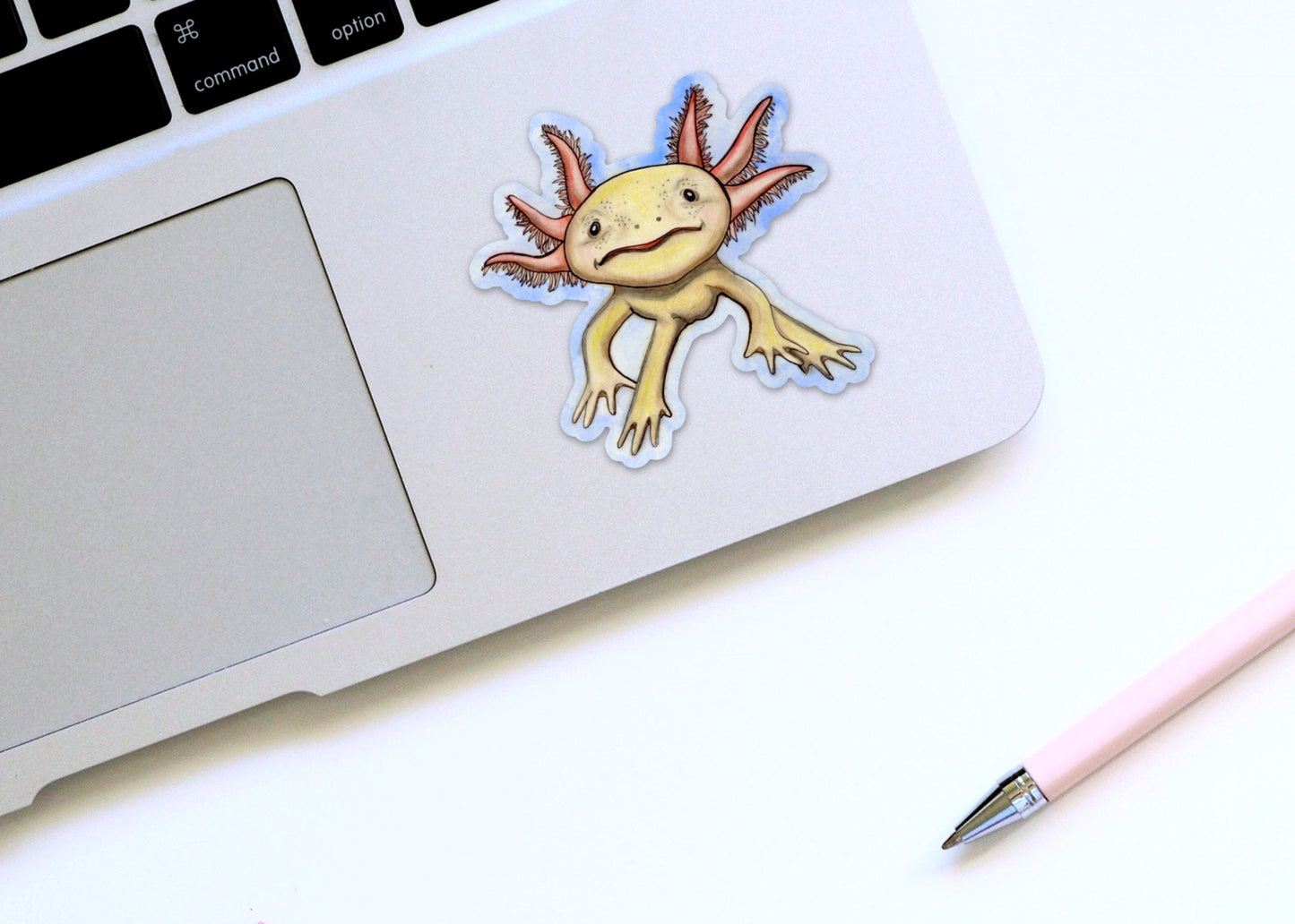 PinkPolish Design Stickers "Axolotl" Vinyl Die Cut Sticker