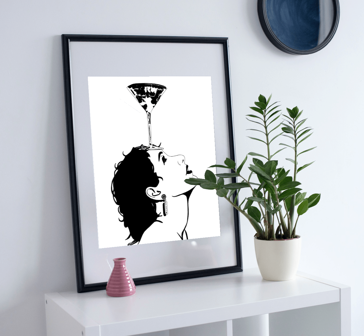 PinkPolish Design Art Prints 11"x14" "Balance" Ink Drawing: Art Print