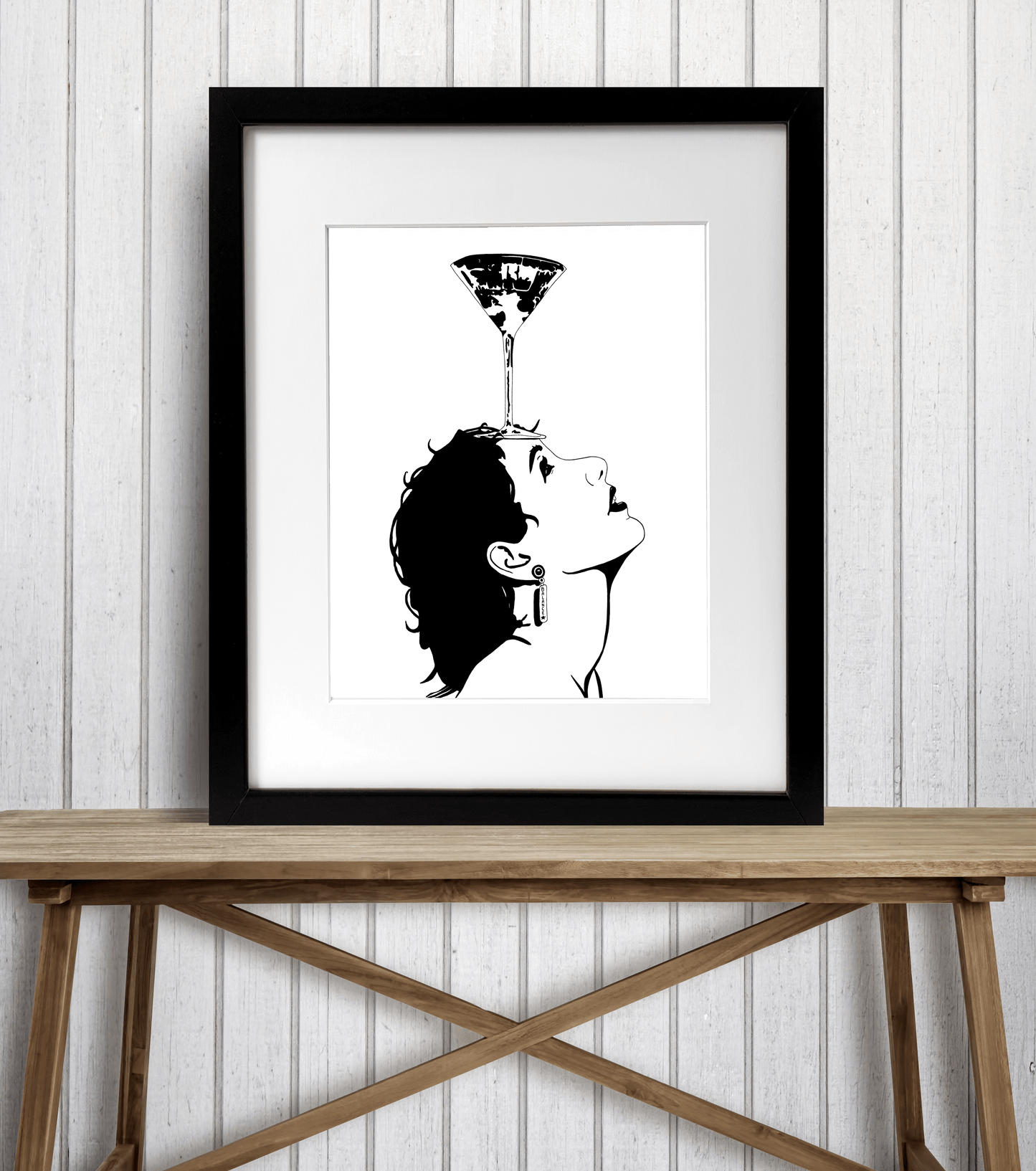 PinkPolish Design Art Prints 8"x10" "Balance" Ink Drawing: Art Print