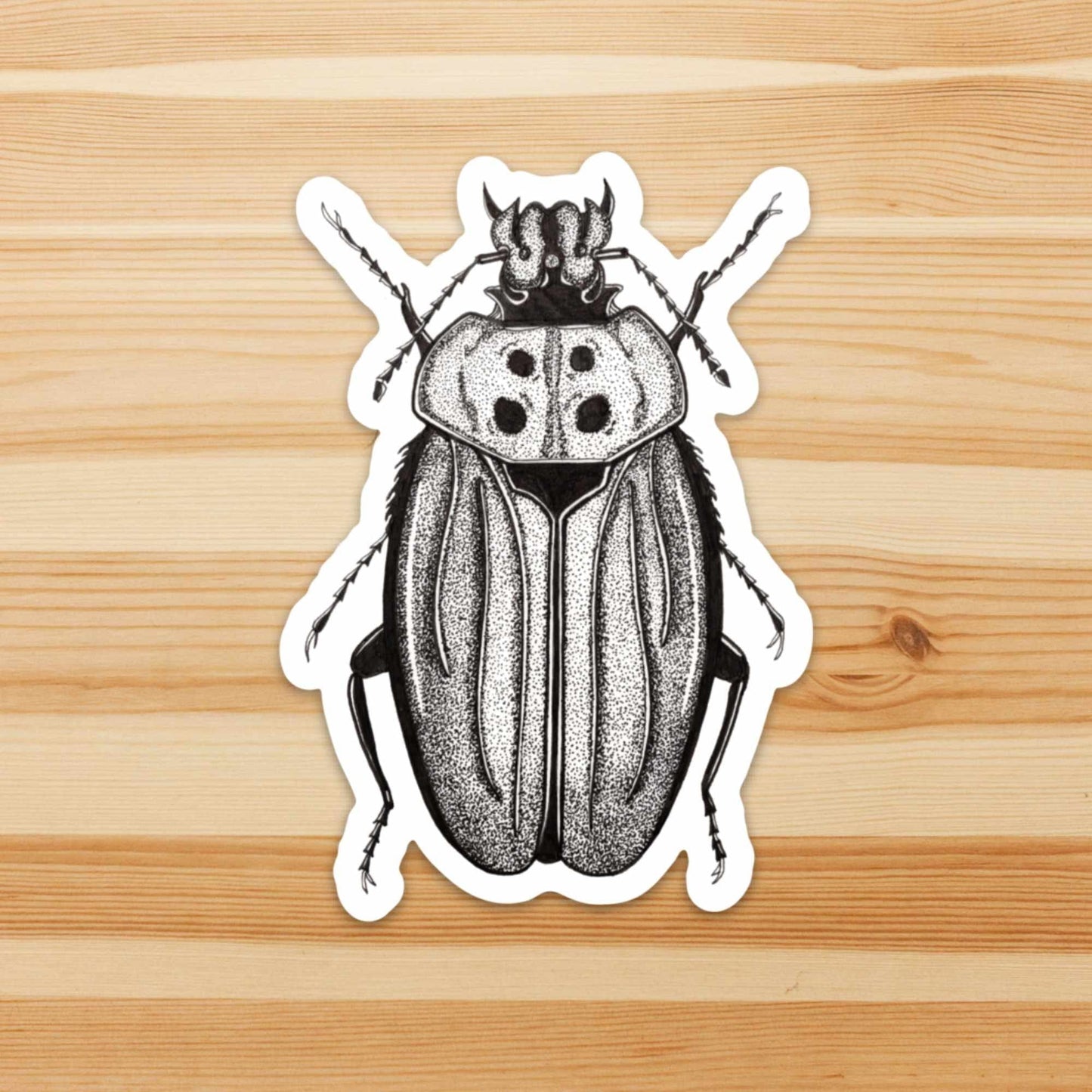 PinkPolish Design Stickers "Beetle Distraction" Vinyl Die Cut Sticker