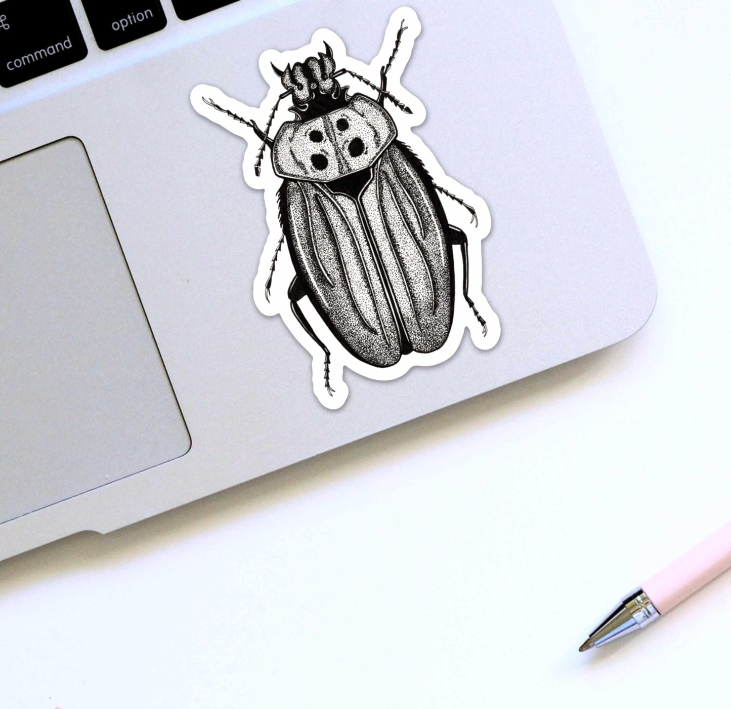 PinkPolish Design Stickers "Beetle Distraction" Vinyl Die Cut Sticker