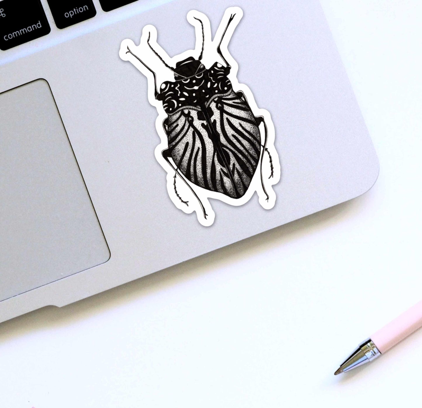 PinkPolish Design Stickers "Beetle Inspiration" Vinyl Die Cut Sticker