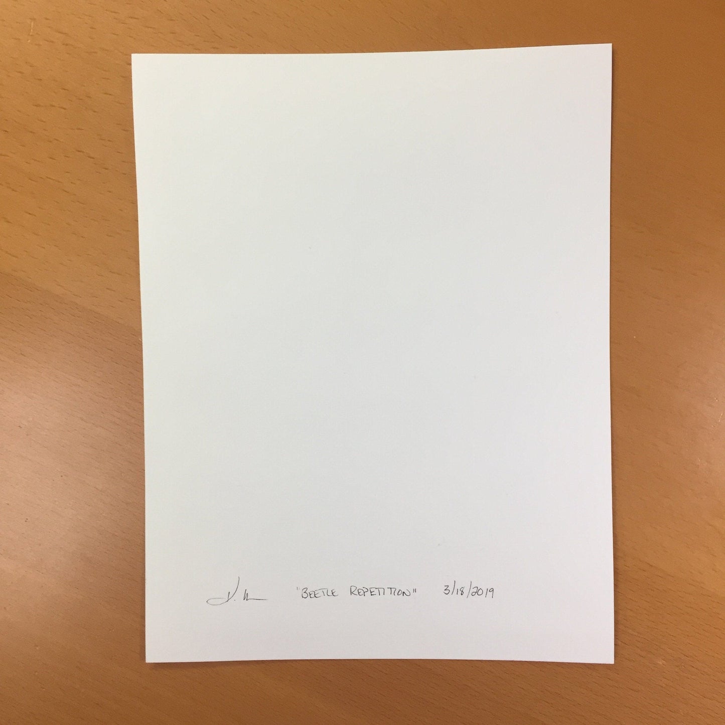 PinkPolish Design Original Art "Beetle Repetition" Insect Inspired Original Tessellation Watercolor & Ink Illustration