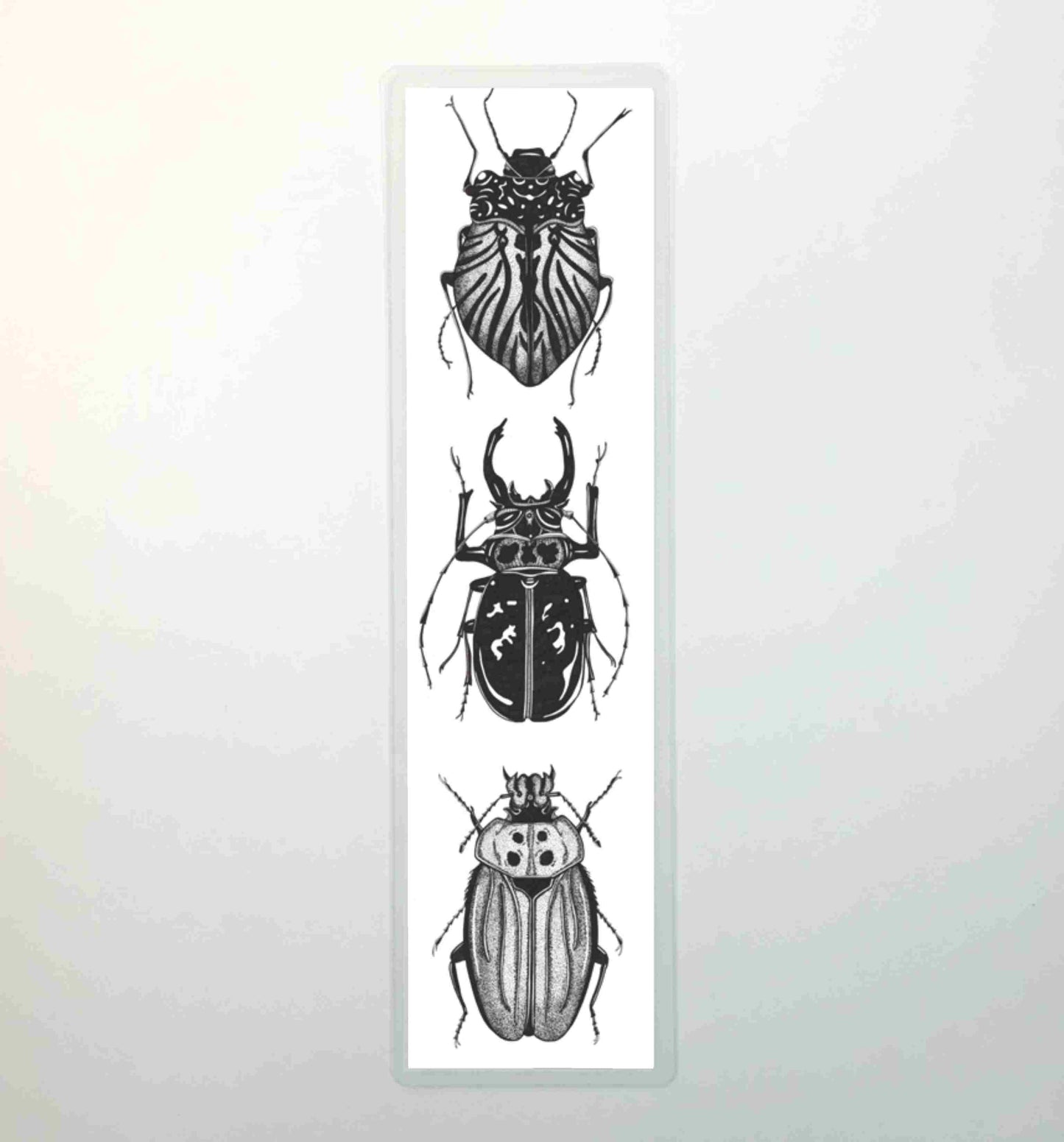 PinkPolish Design Bookmarks "Beetles", 2-Sided Bookmark