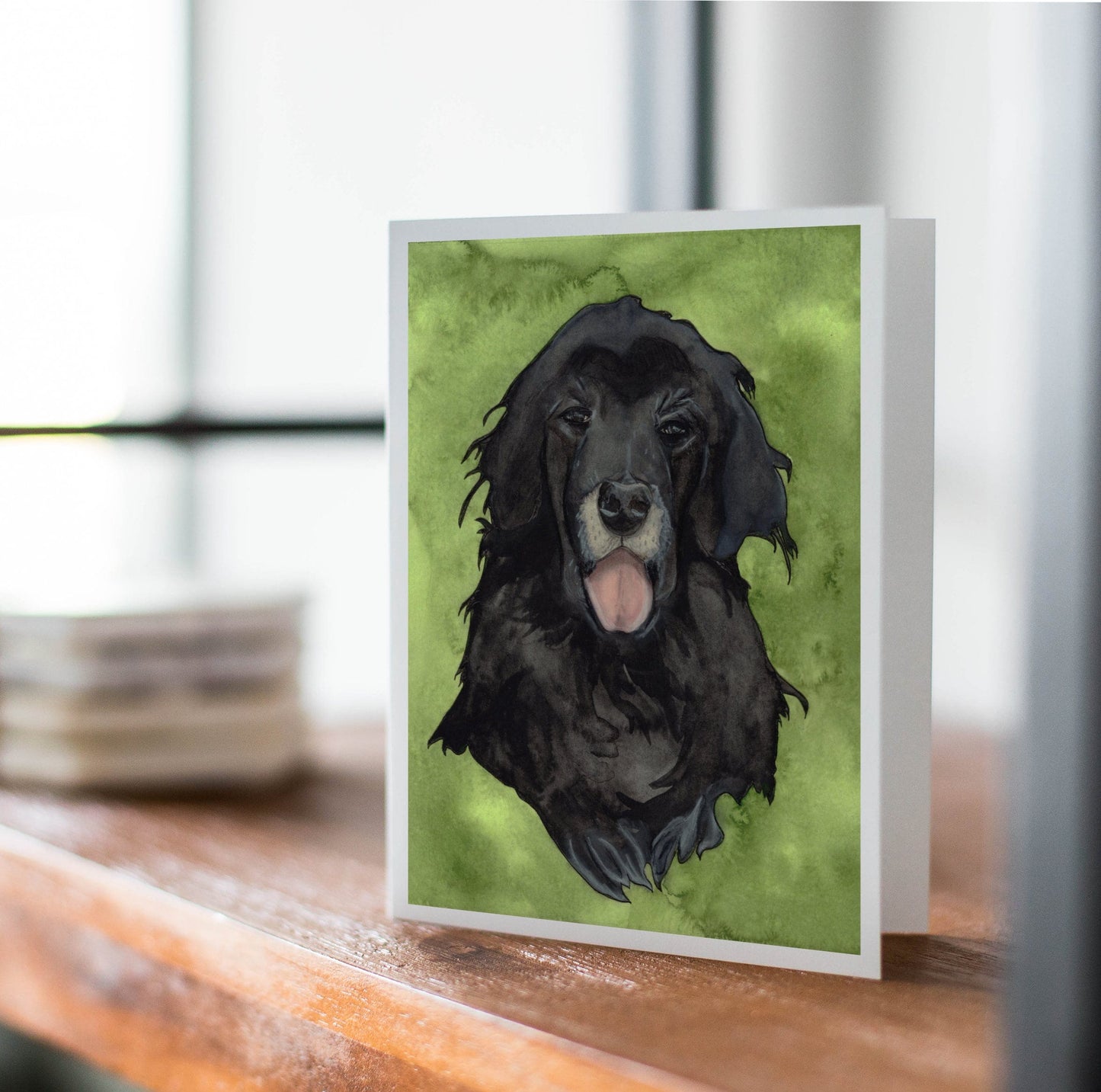 PinkPolish Design Note Cards "Best Dog" Handmade Notecard
