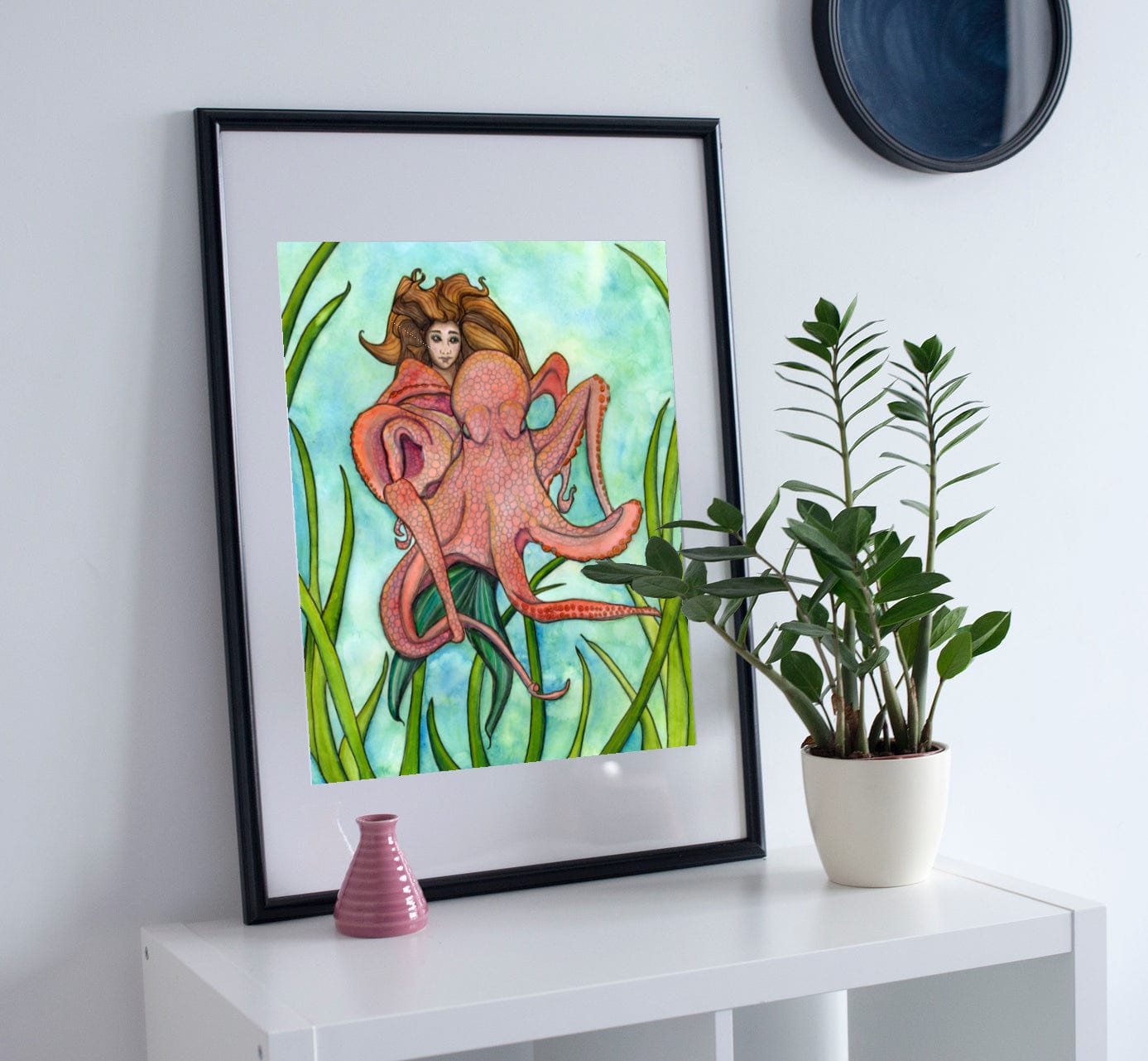 PinkPolish Design Art Prints 11"x14" "Blind Date"  Watercolor Painting: Art Print