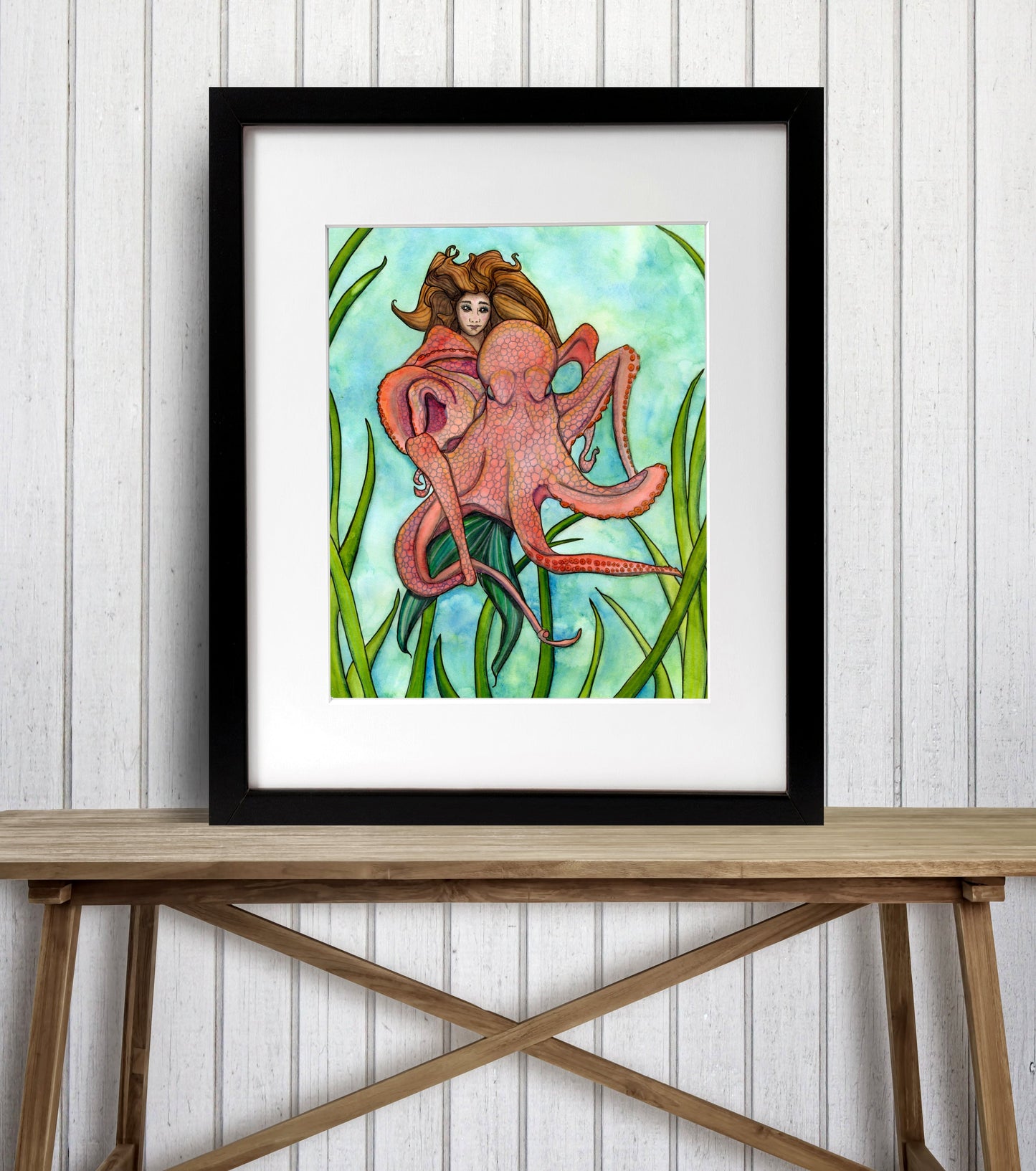 PinkPolish Design Art Prints 8"x10" "Blind Date" Watercolor Painting: Art Print