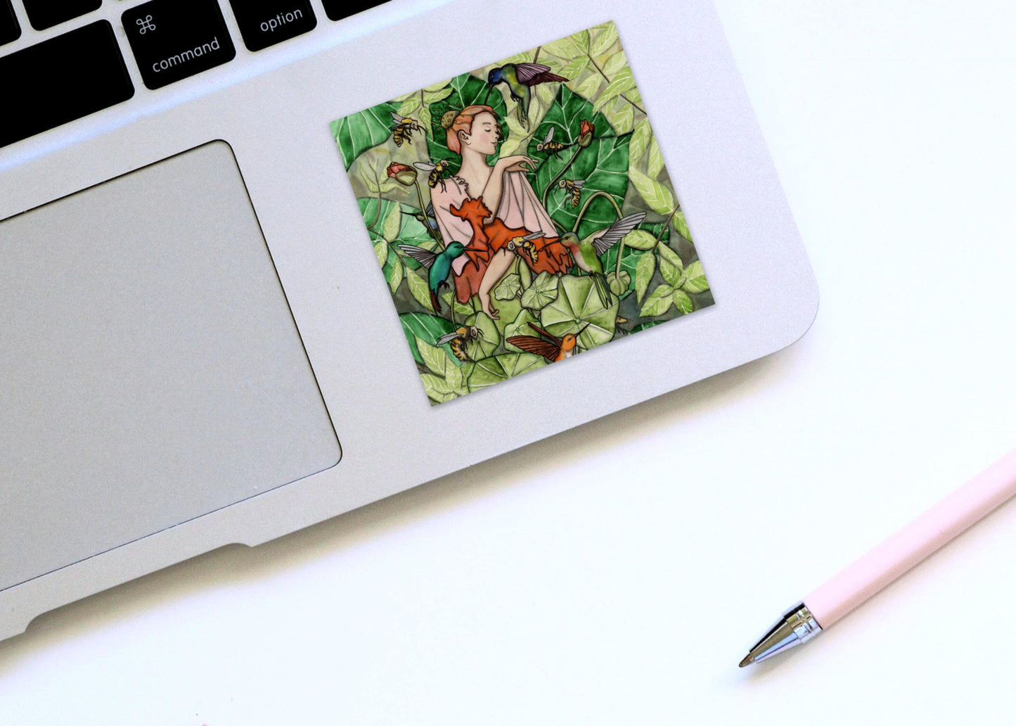 PinkPolish Design Stickers "Bloom" Vinyl Square Sticker