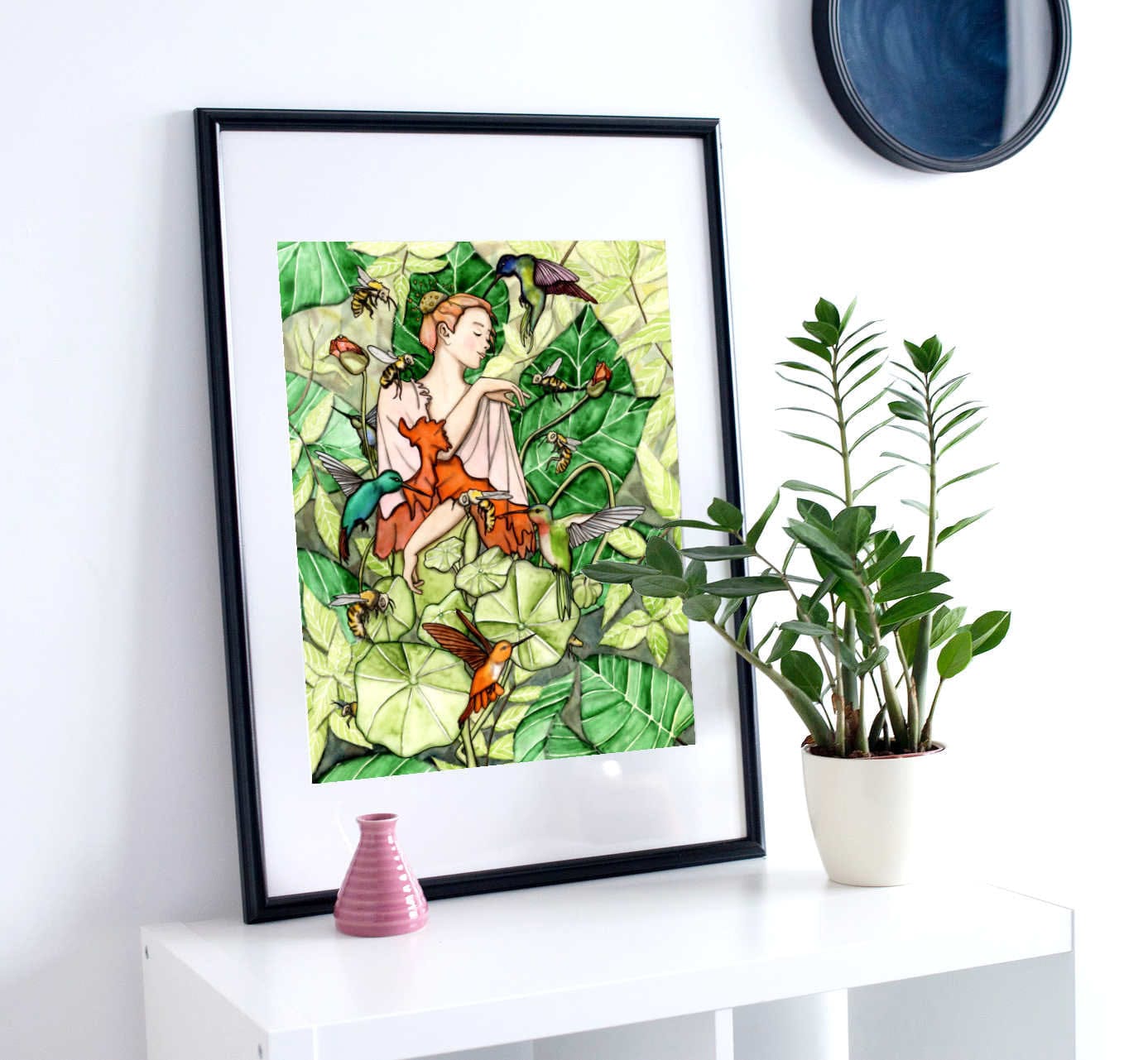 PinkPolish Design Art Prints "Bloom" Watercolor Painting: Art Print