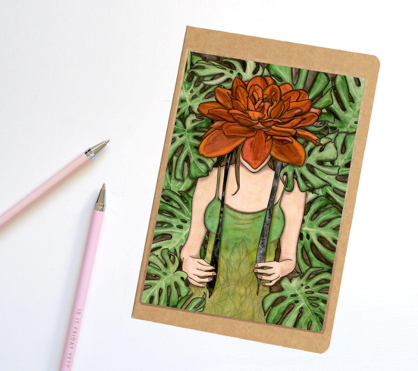 PinkPolish Design Notebook "Bonnet" Fairy Inspired Notebook / Sketchbook / Journal