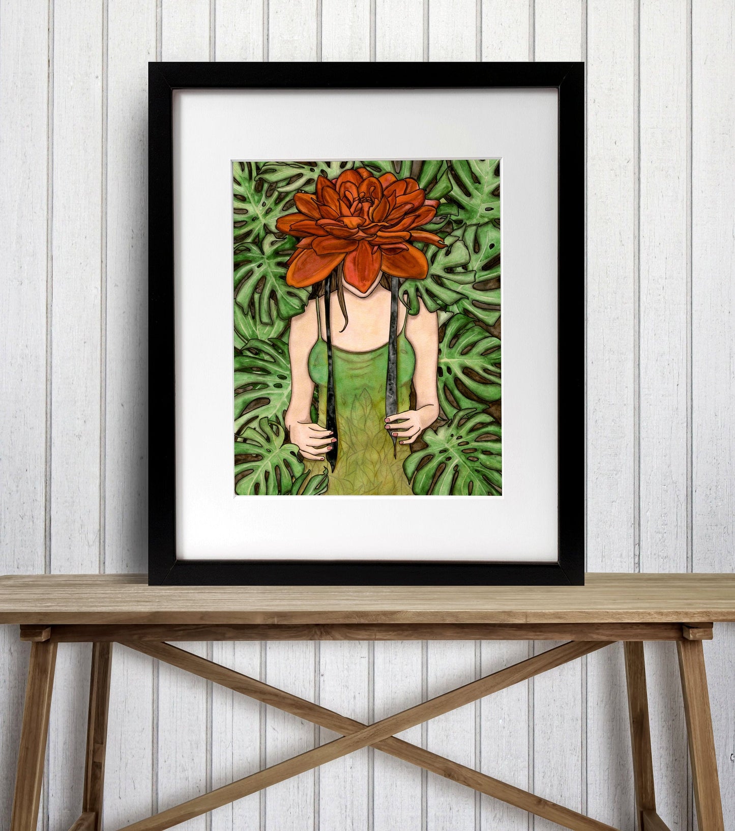 PinkPolish Design Art Prints "Bonnet" Watercolor Painting: Art Print