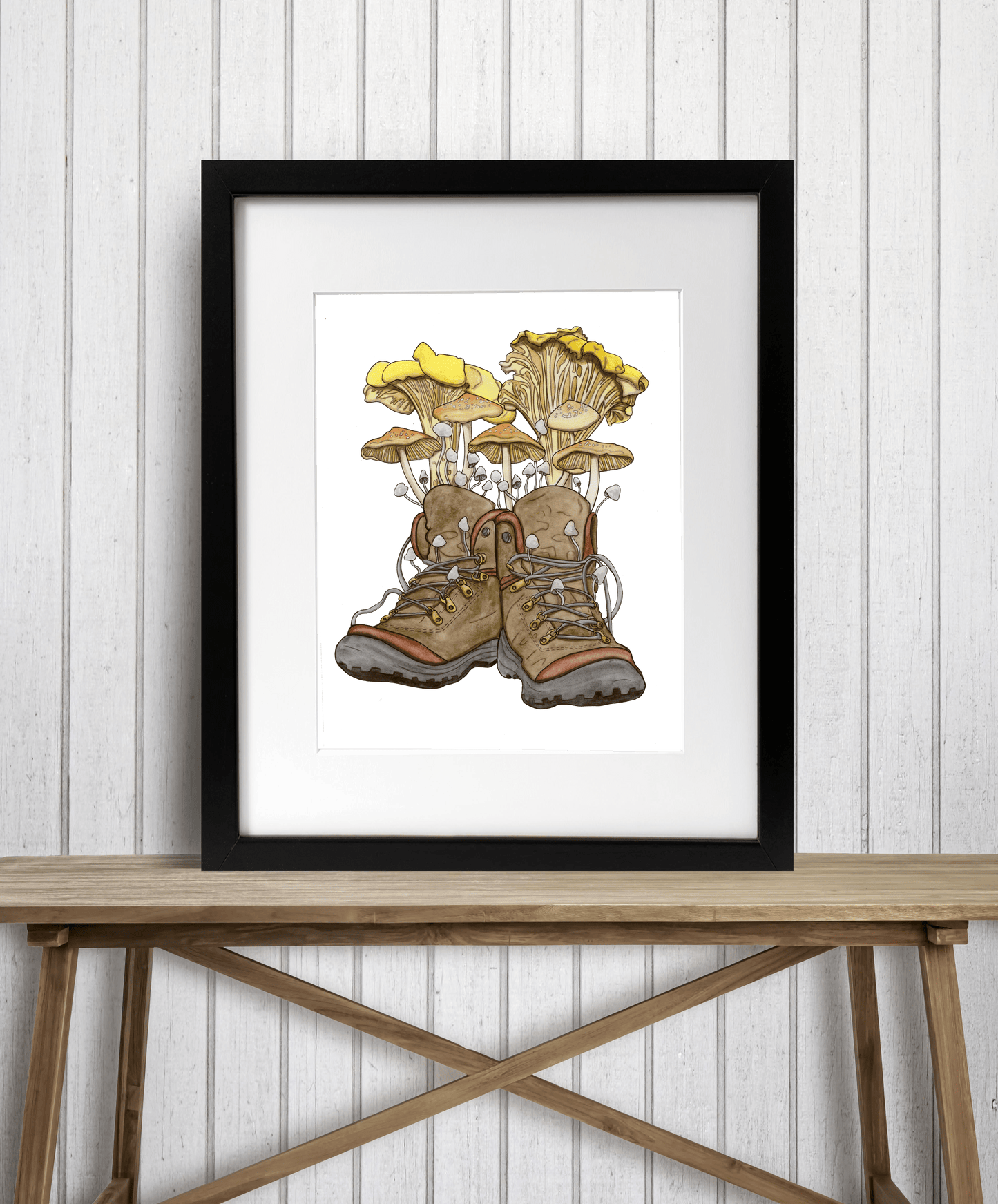 PinkPolish Design Art Prints 8x10 "Bountiful Boots" Watercolor Painting: Art Print