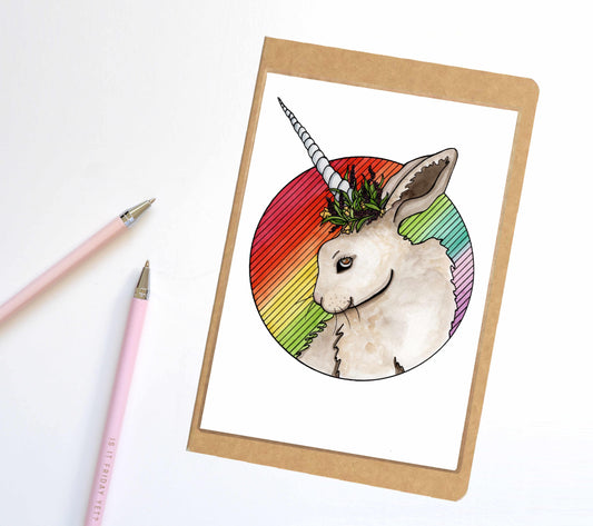 PinkPolish Design Notebook "Bunnicorn" Unicorn Horn Inspired Notebook / Sketchbook / Journal