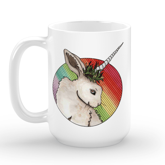 PinkPolish Design Coasters "Bunniicorn" 15oz Mug