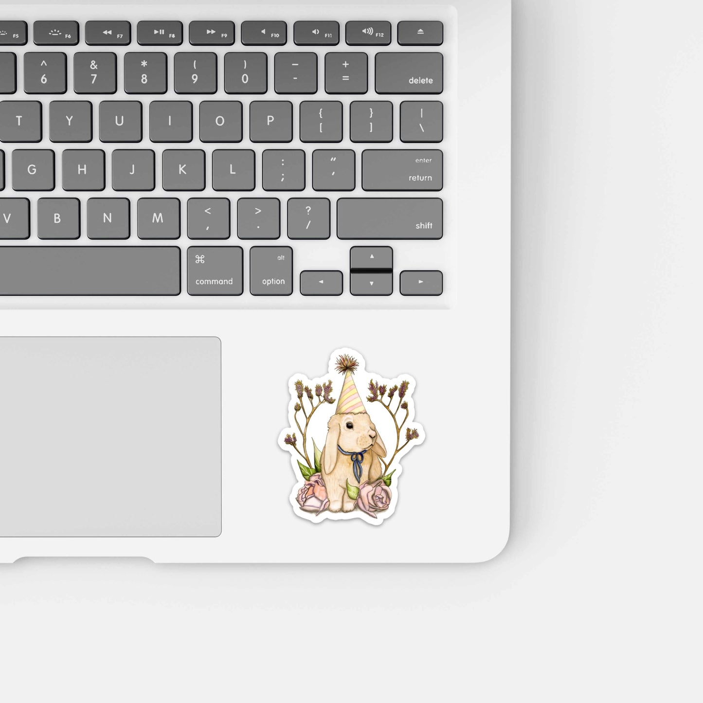 PinkPolish Design Stickers "Bunny Celebration" Vinyl Die Cut Sticker