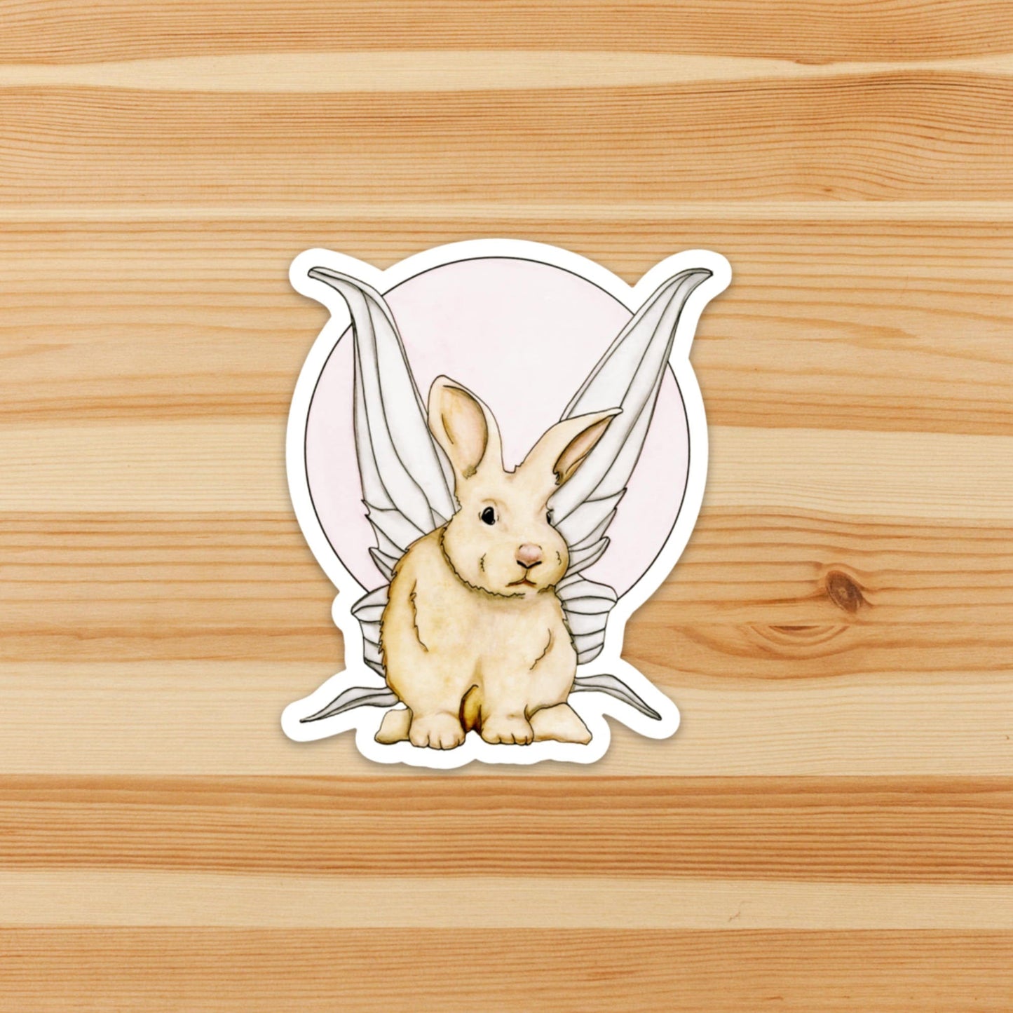 PinkPolish Design Stickers "Bunny Fae" Vinyl Die Cut Sticker
