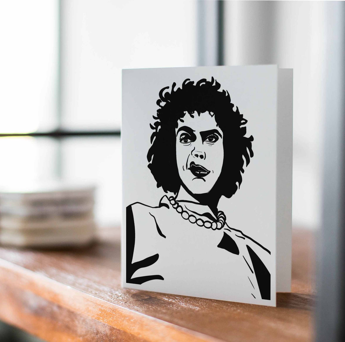 PinkPolish Design Card Pack "Classic Movie Monsters", 4 Card Pack of Handmade Notecards