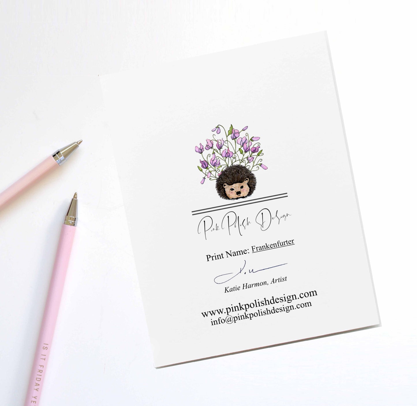 PinkPolish Design Card Pack "Classic Movie Monsters", 4 Card Pack of Handmade Notecards
