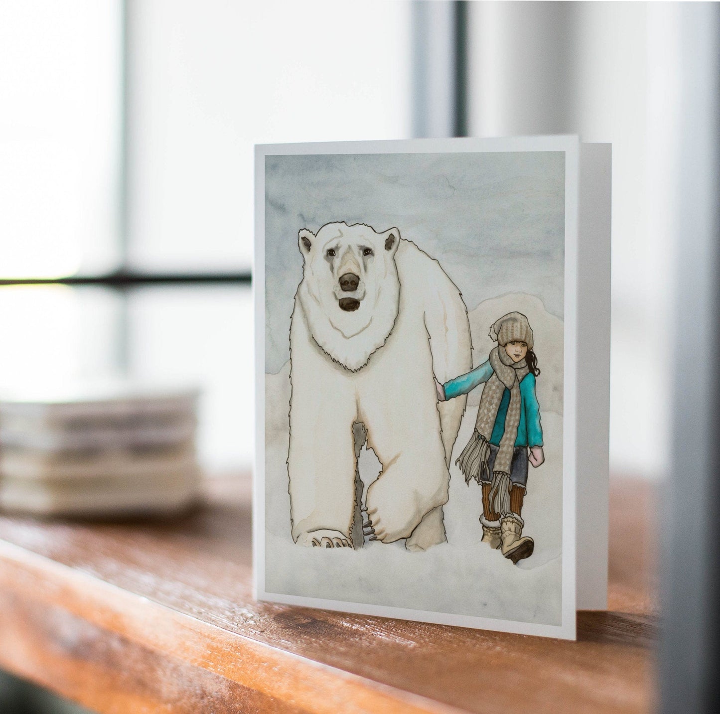 PinkPolish Design Note Cards "Cool Friends" Handmade Notecard