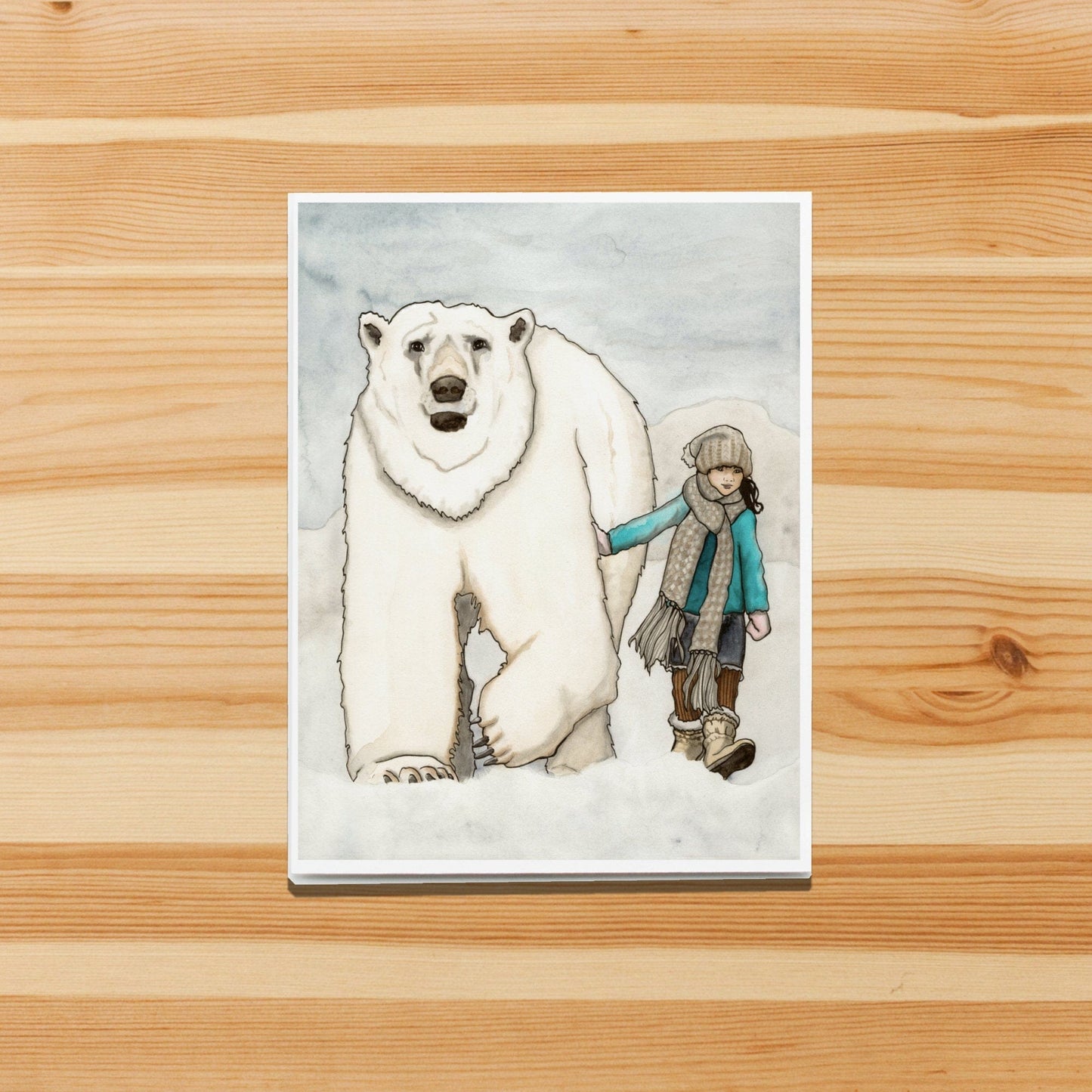PinkPolish Design Note Cards "Cool Friends" Handmade Notecard