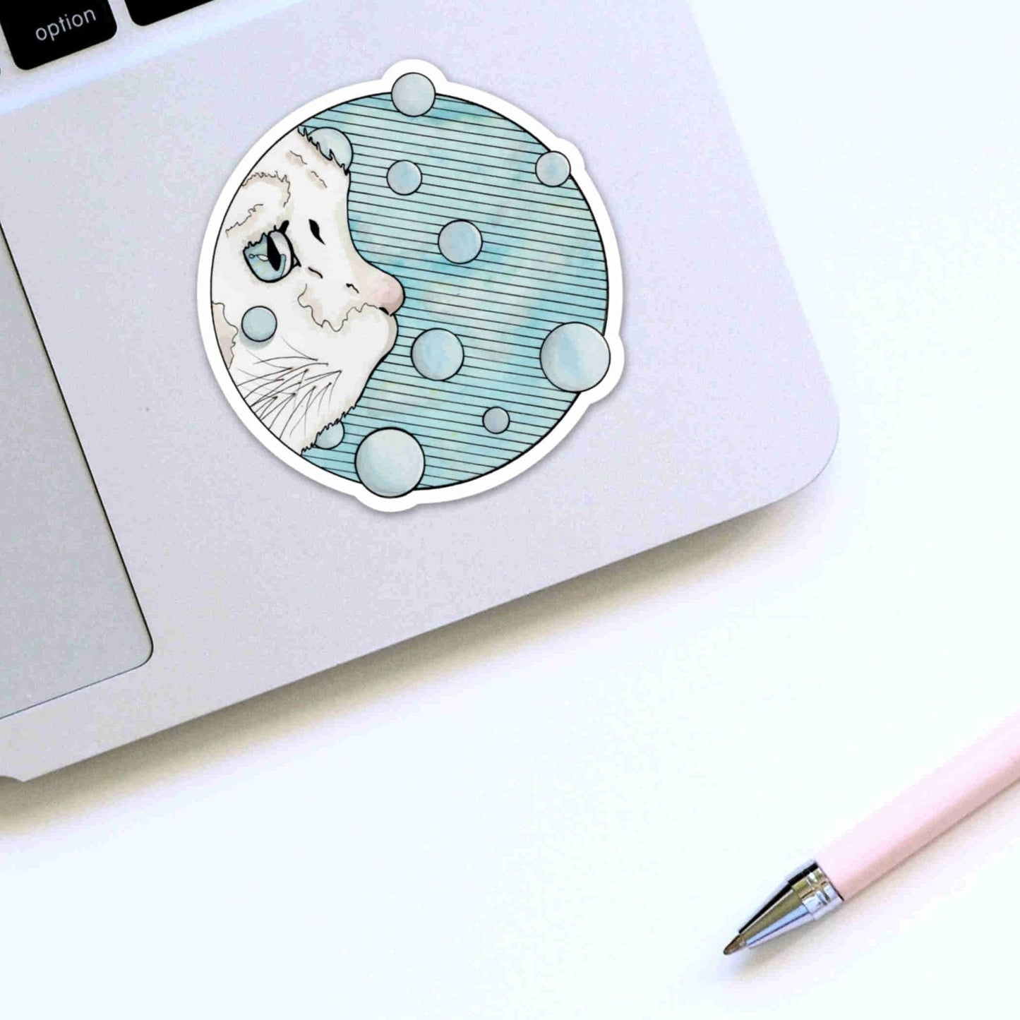 PinkPolish Design Stickers "Curiosity" Die Cut Vinyl Sticker