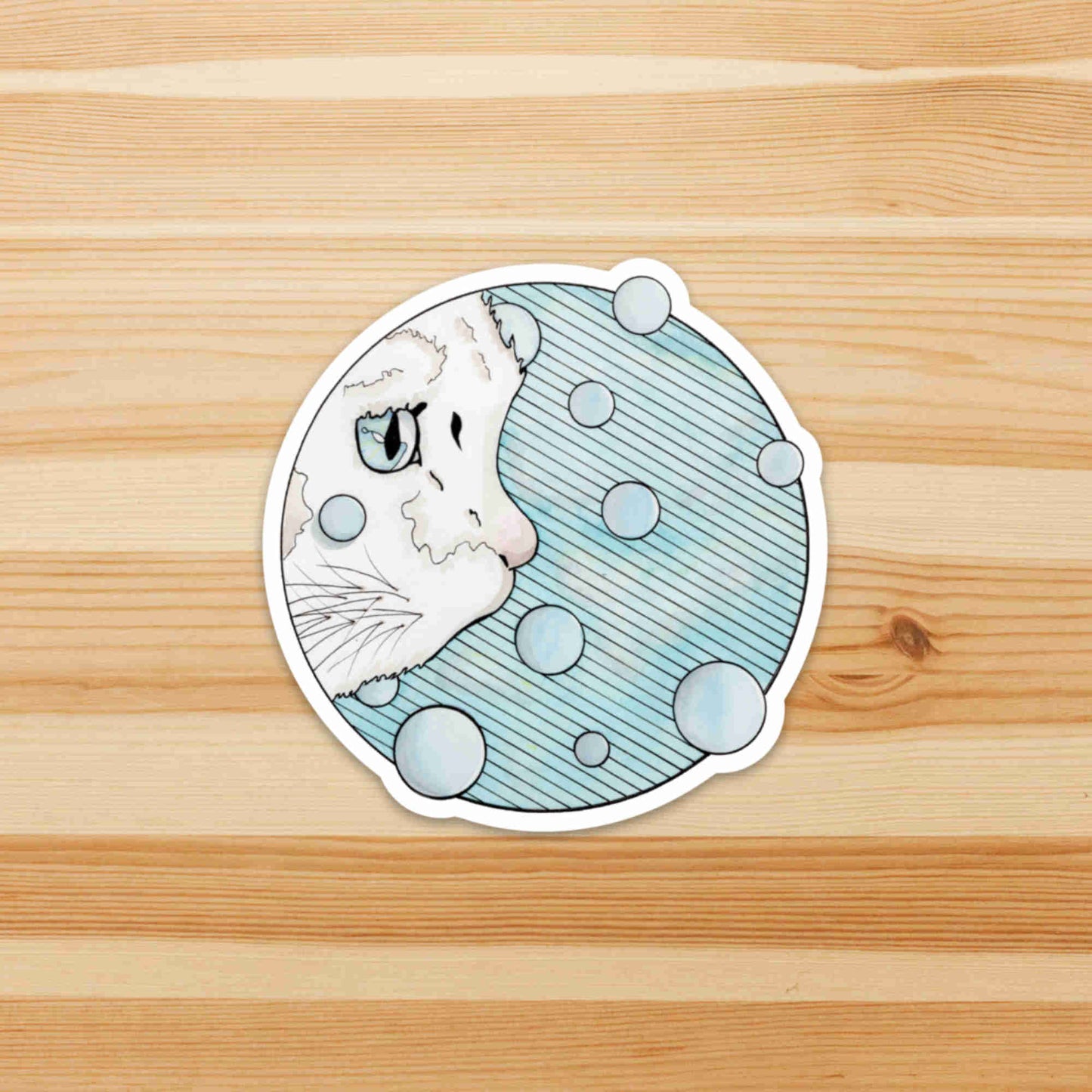 PinkPolish Design Stickers "Curiosity" Die Cut Vinyl Sticker
