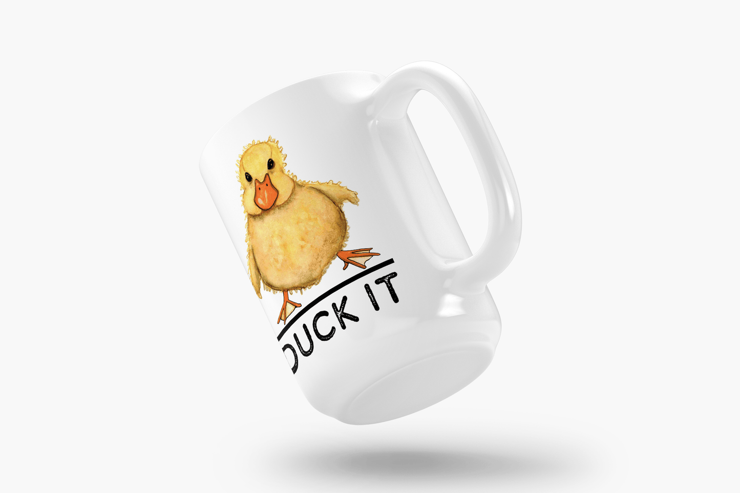 PinkPolish Design Coasters "Duck It" 15oz Mug