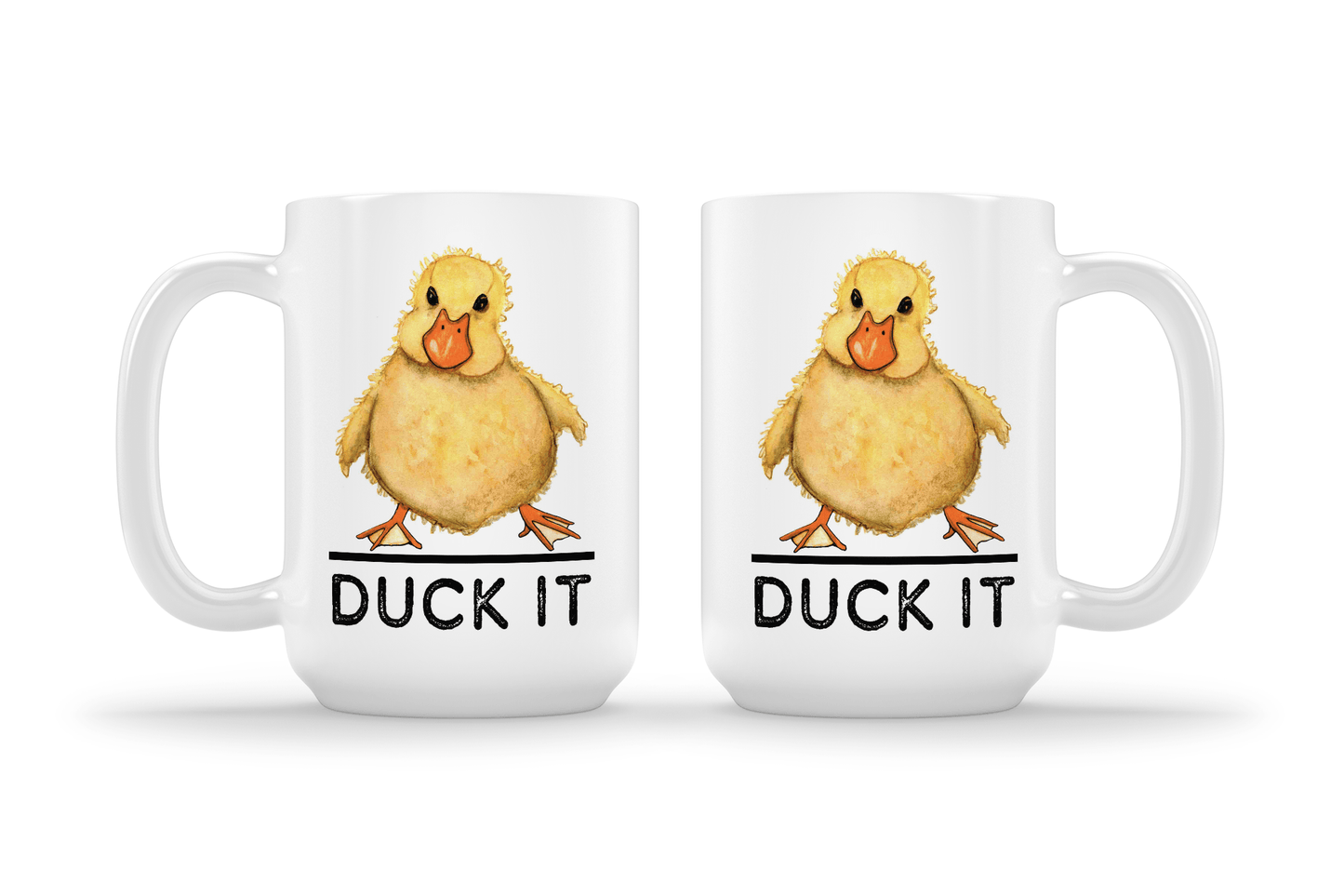 PinkPolish Design Coasters "Duck It" 15oz Mug