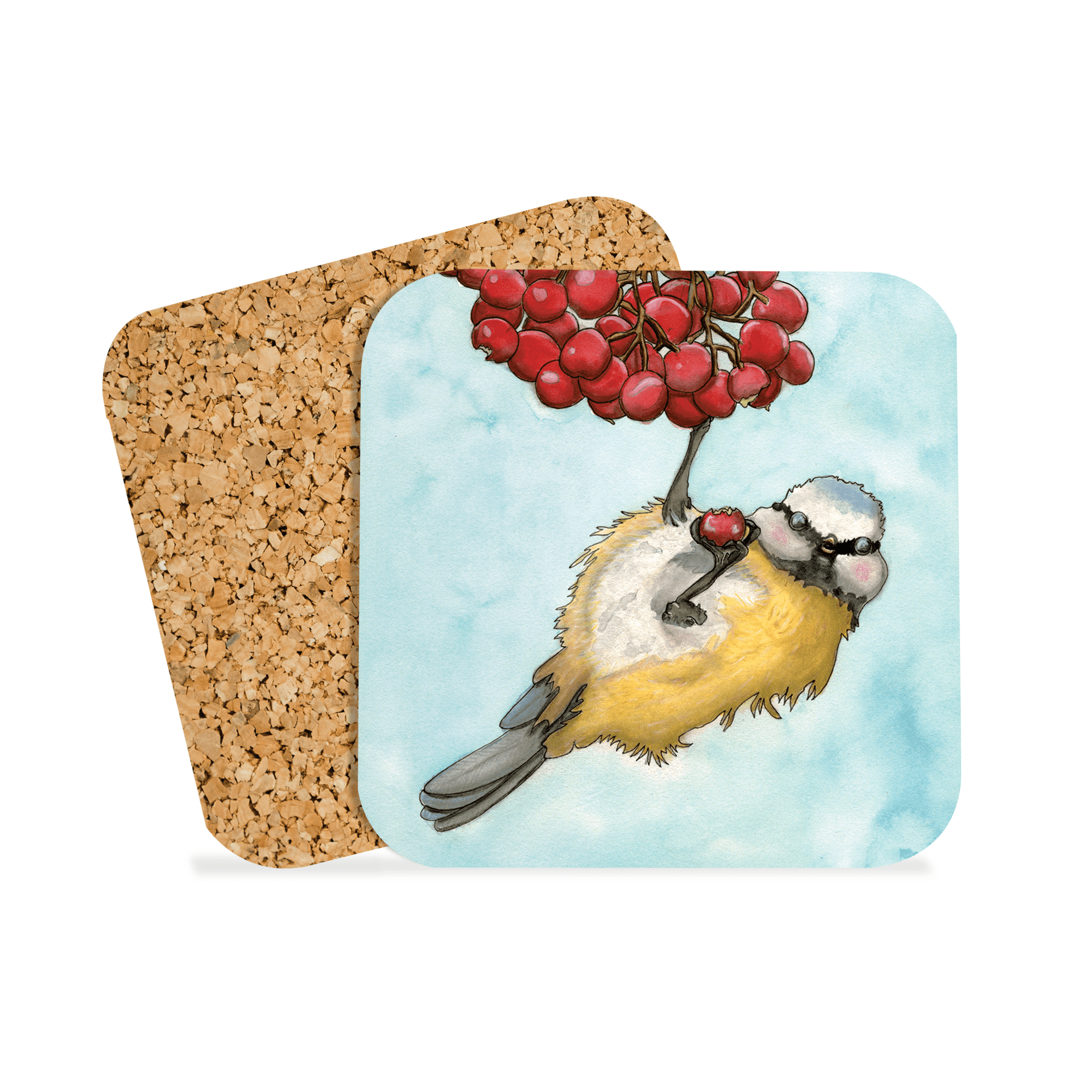 PinkPolish Design Coasters "Early Bird" Drink Coaster