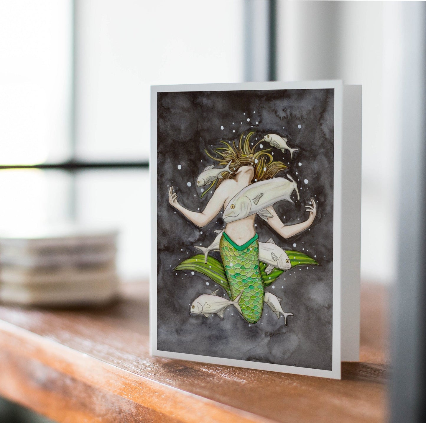 PinkPolish Design Note Cards "Enchanted" Handmade Notecard