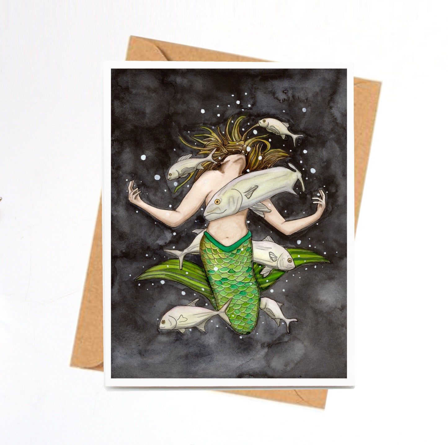 PinkPolish Design Note Cards "Enchanted" Handmade Notecard