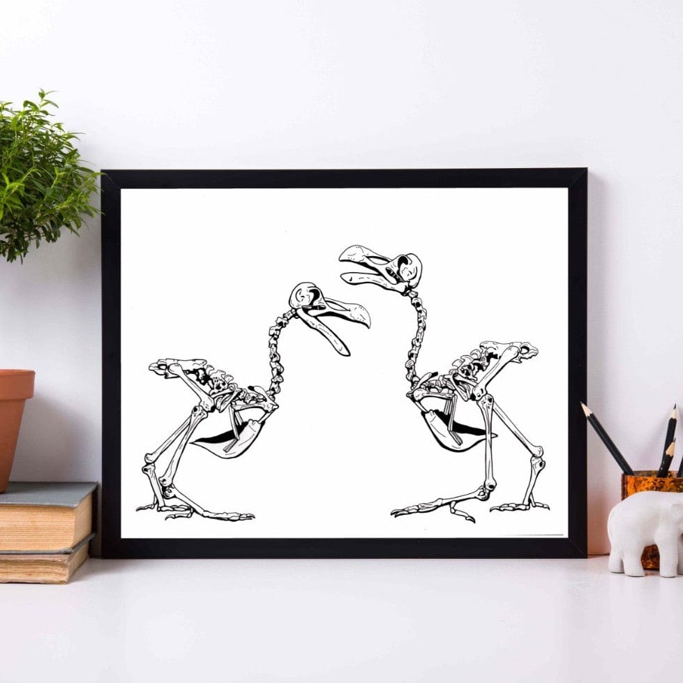 PinkPolish Design Art Prints "Extinct" Ink Drawing: Art Print