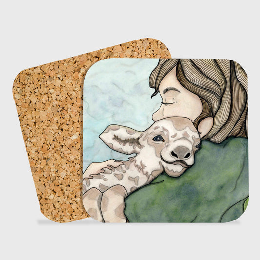 PinkPolish Design Coasters "Farm Hugs" Drink Coaster