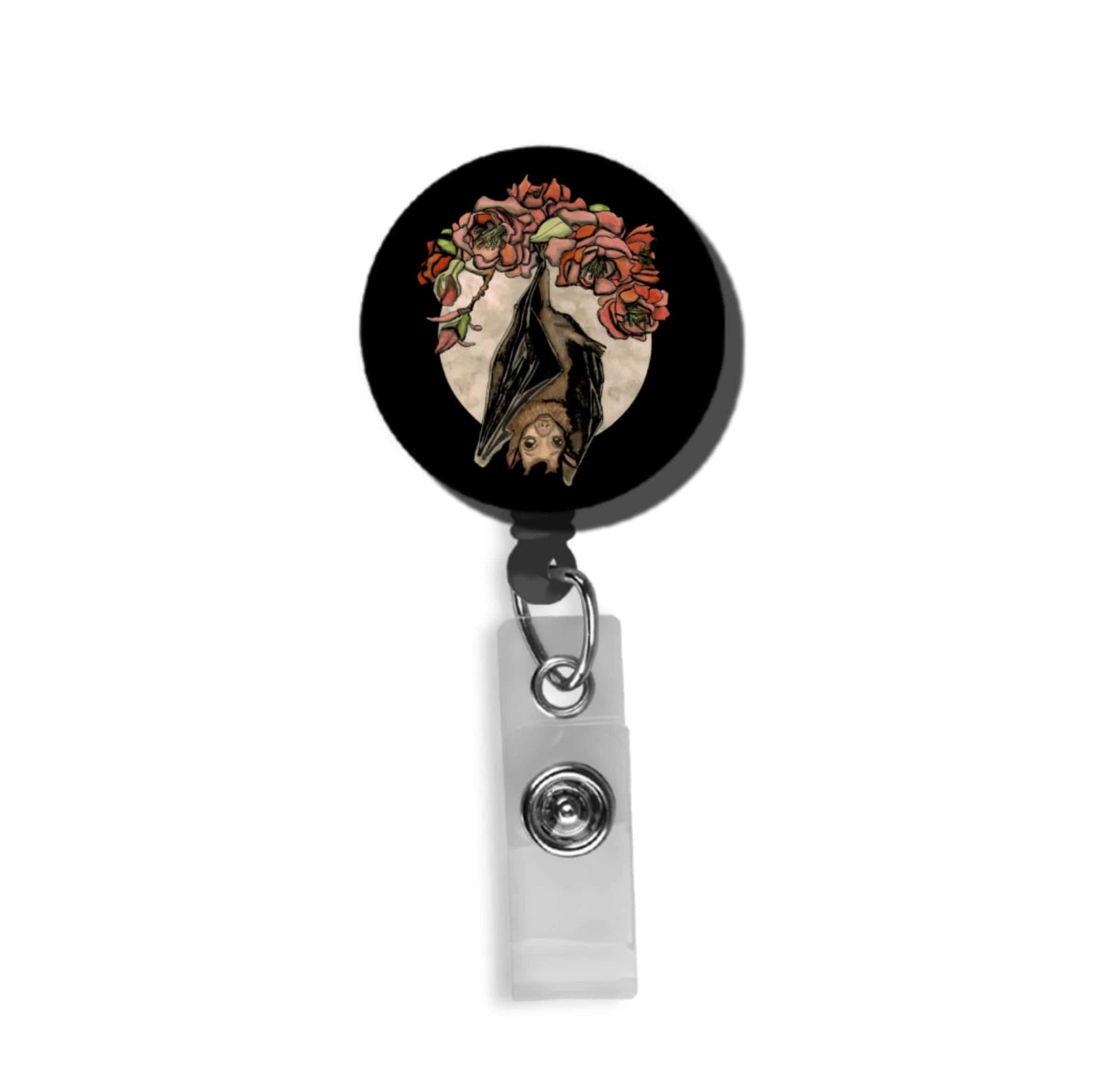 PinkPolish Design Badge Reels & Lanyards "Feeling Batty" Retractable Badge Reel