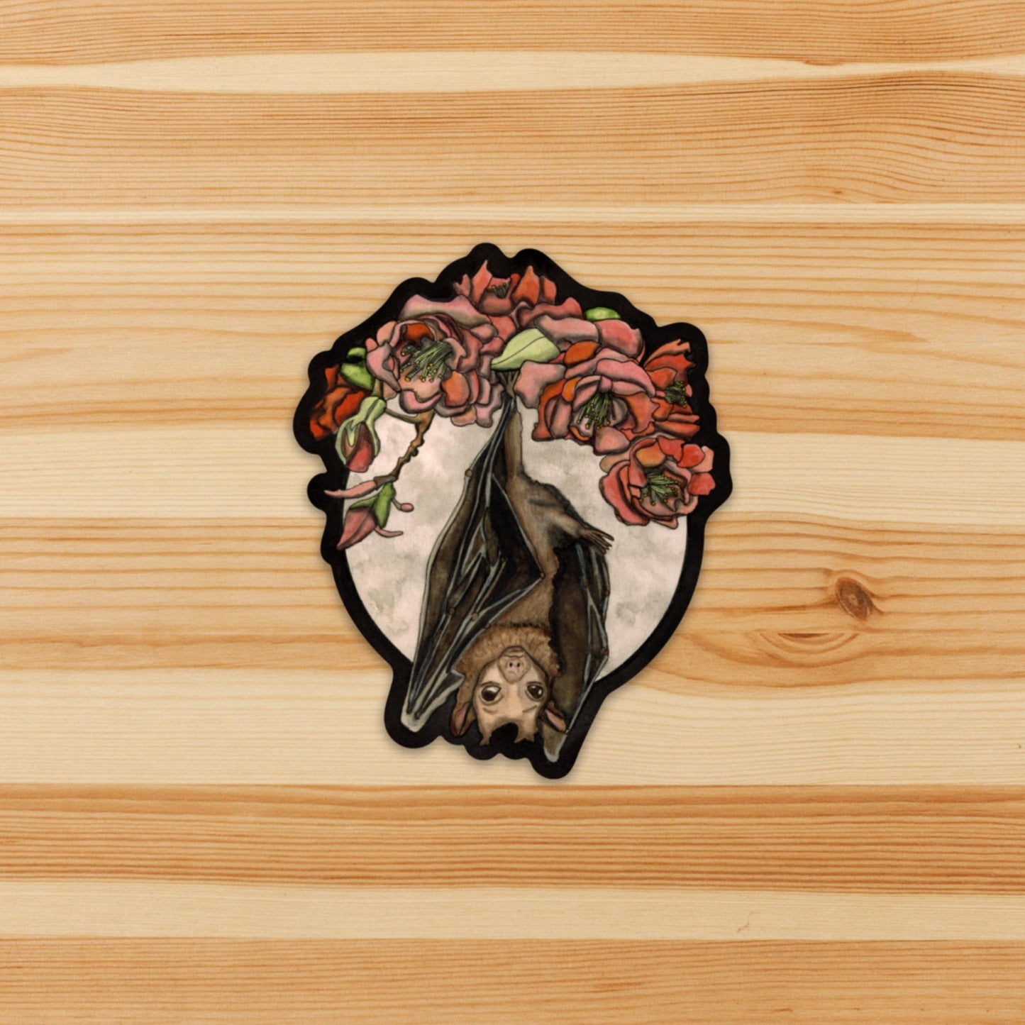 PinkPolish Design Stickers "Feeling Batty" Vinyl Die Cut Sticker