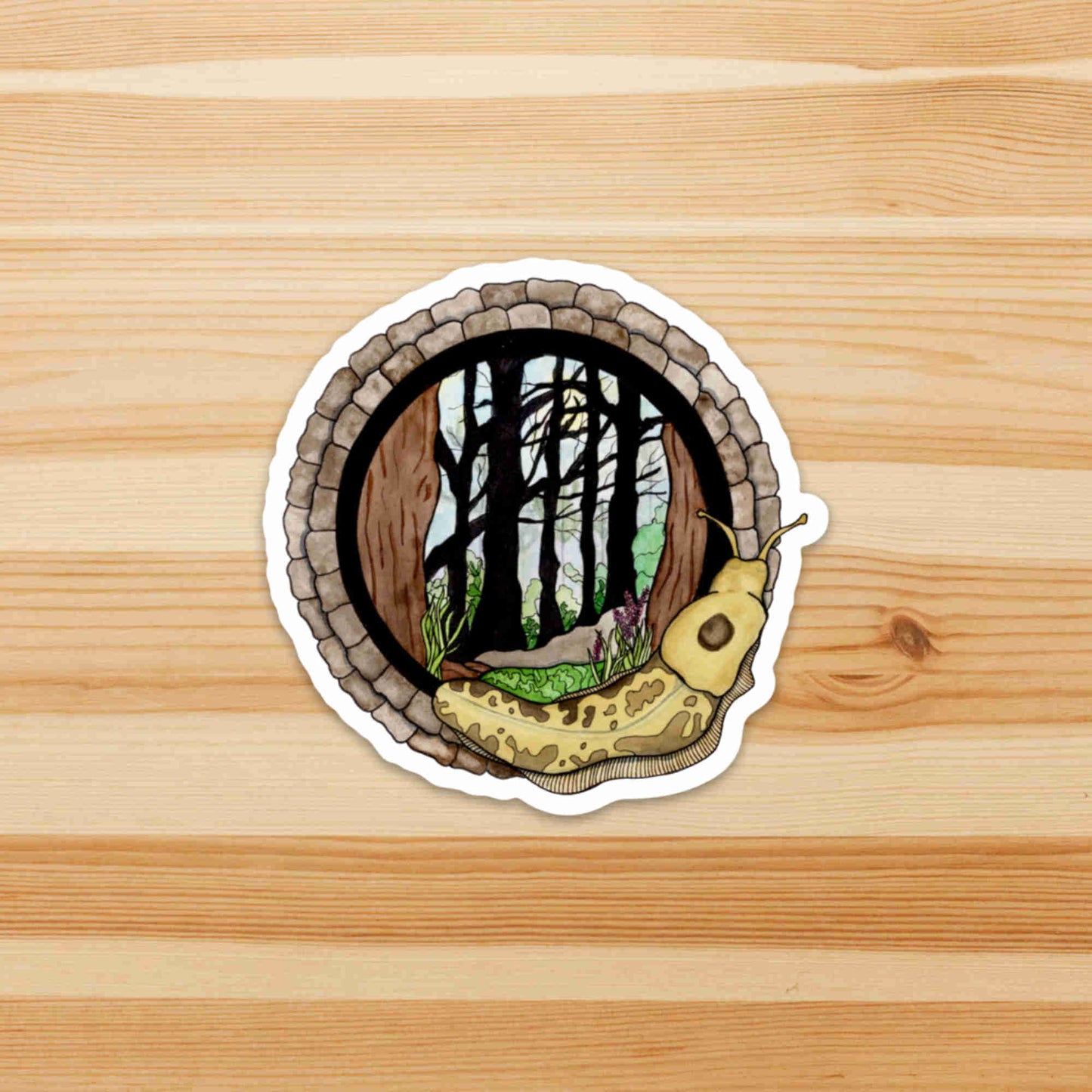 PinkPolish Design Stickers "Feeling Sluggish in the PNW"  Die Cut Vinyl Sticker