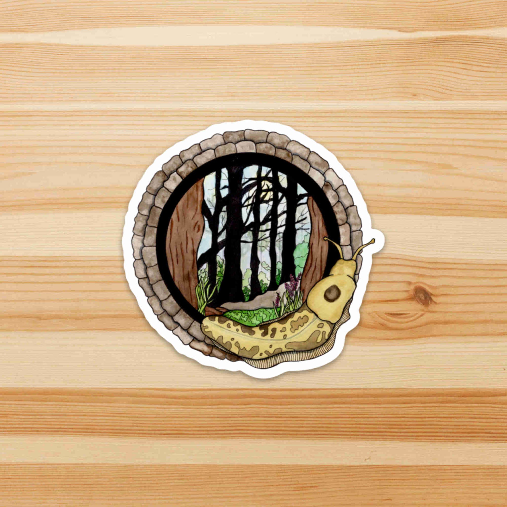 PinkPolish Design Stickers "Feeling Sluggish in the PNW"  Die Cut Vinyl Sticker