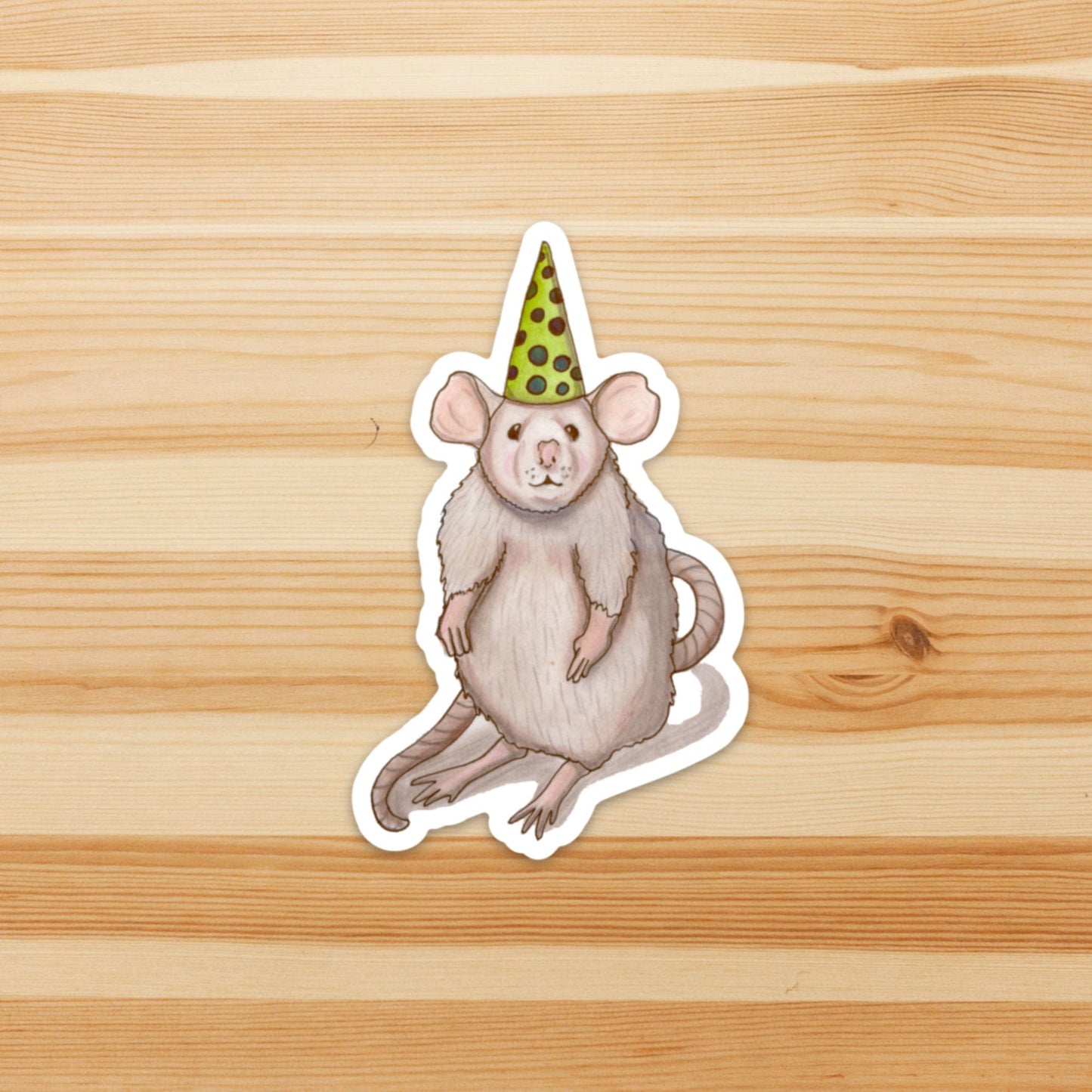 PinkPolish Design Stickers "Field Mouse Celebration" Vinyl Die Cut Sticker