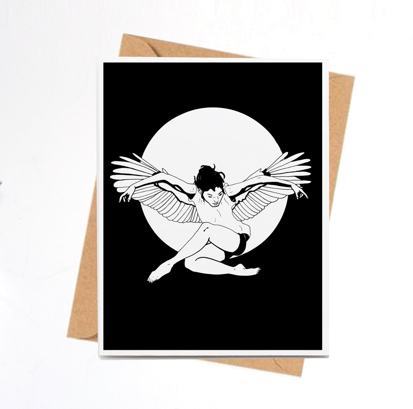 PinkPolish Design Note Cards "Float" Handmade Notecard