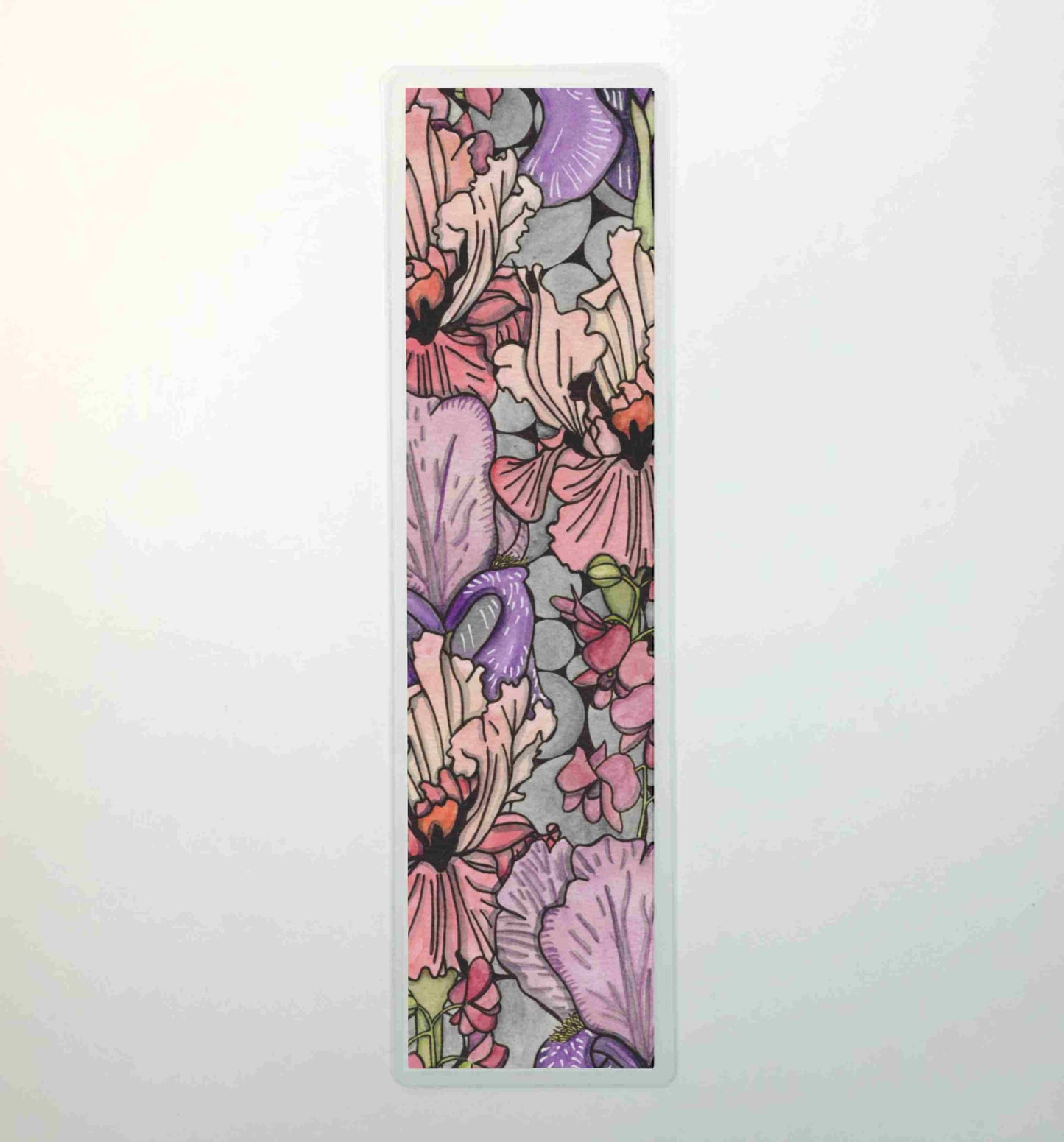 PinkPolish Design Bookmarks "Floral Repetition" 2-Sided Bookmark