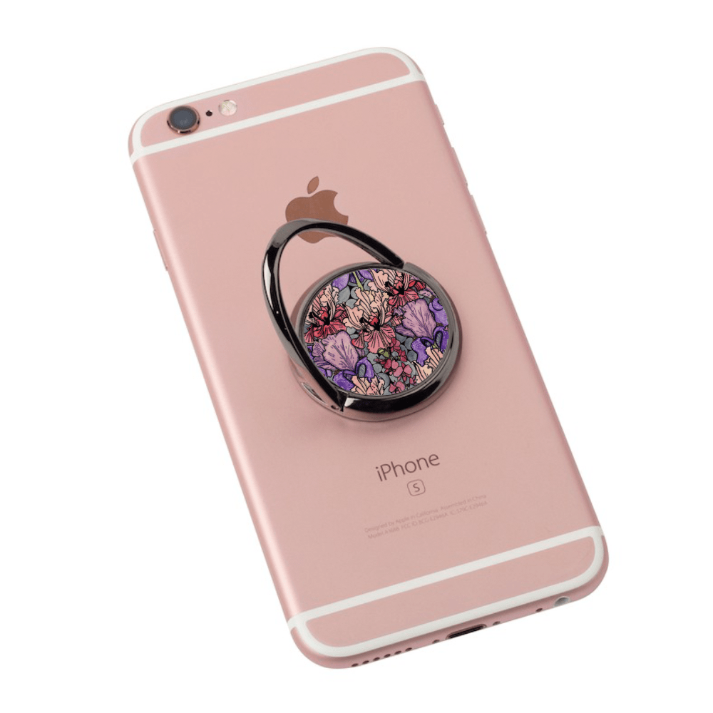 PinkPolish Design Mobile Phone Stands "Floral Repetition" Ring Style Phone Grip & Stand