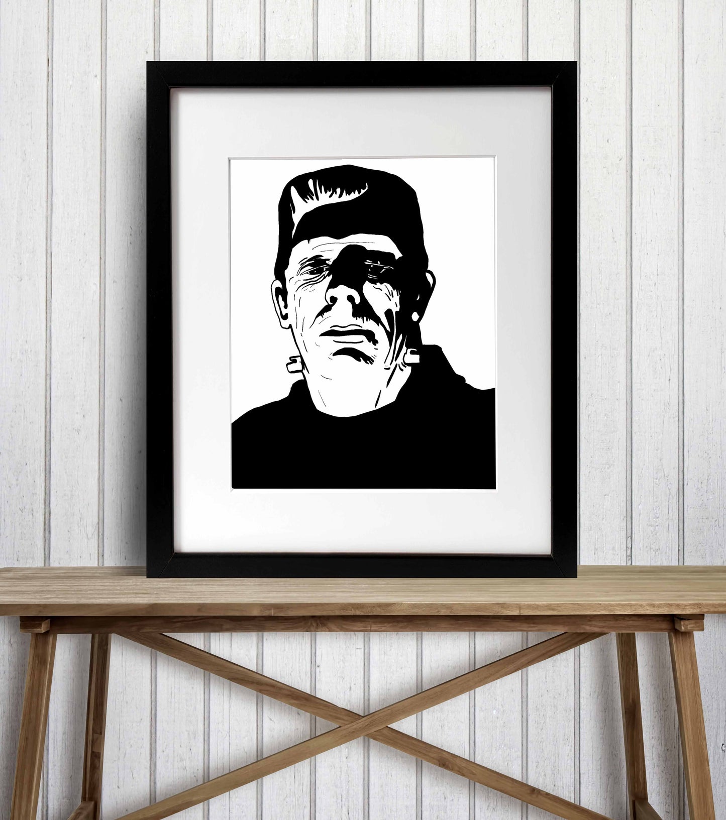 PinkPolish Design Art Prints "Frankenstein's Monster" Digital Drawing: Art Print
