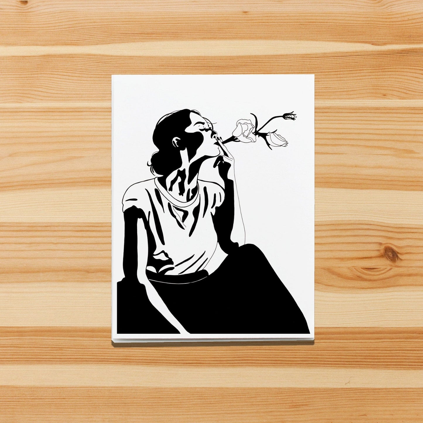 PinkPolish Design Note Cards "Fresh Air" Handmade Notecard