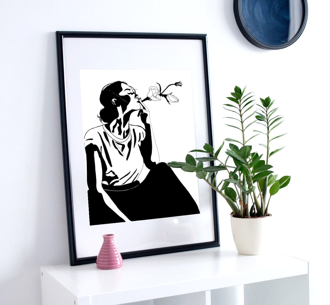 PinkPolish Design Art Prints "Fresh Air" Ink Drawing: Art Print